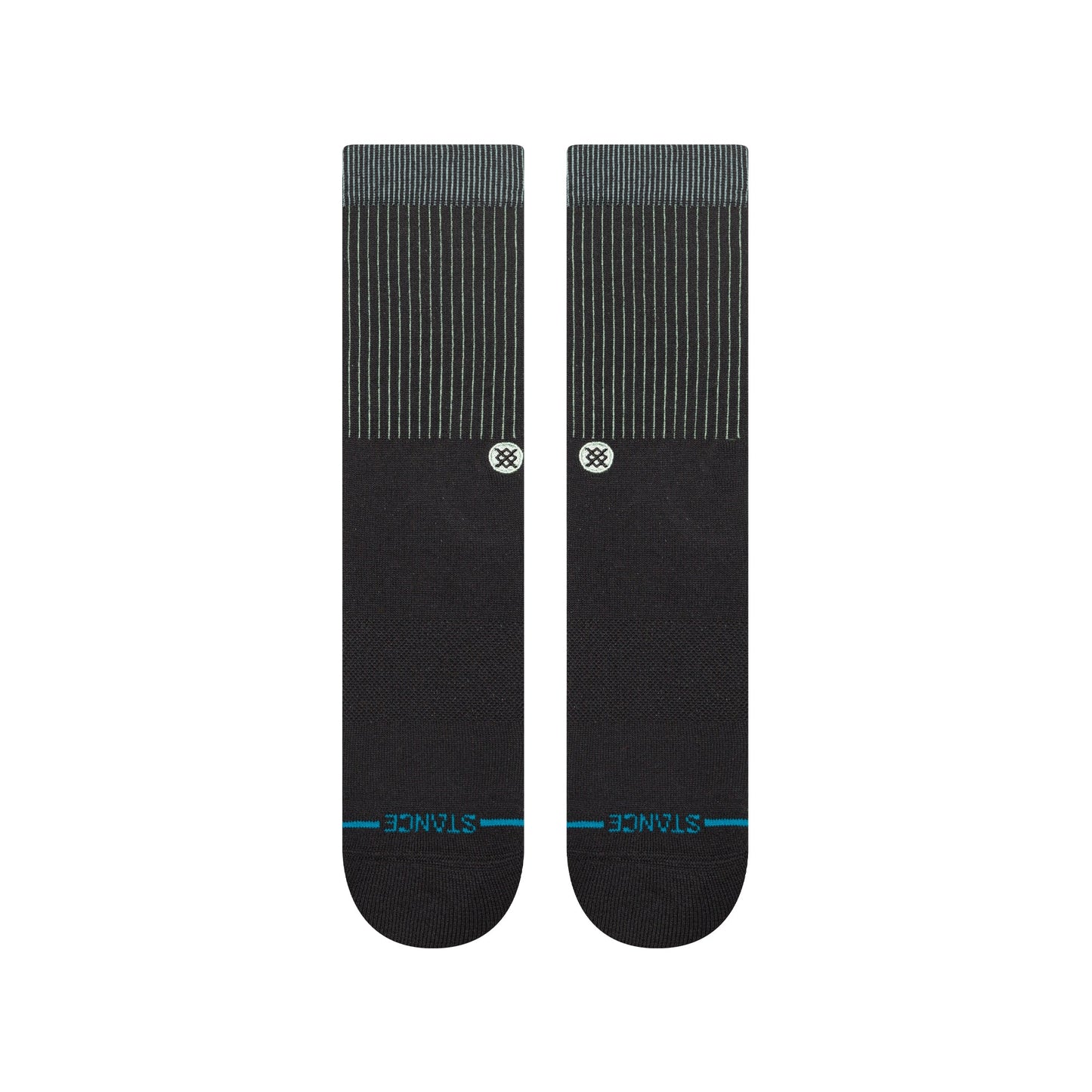 Icon Pop Crew Socken Schwarz/Blaugrün