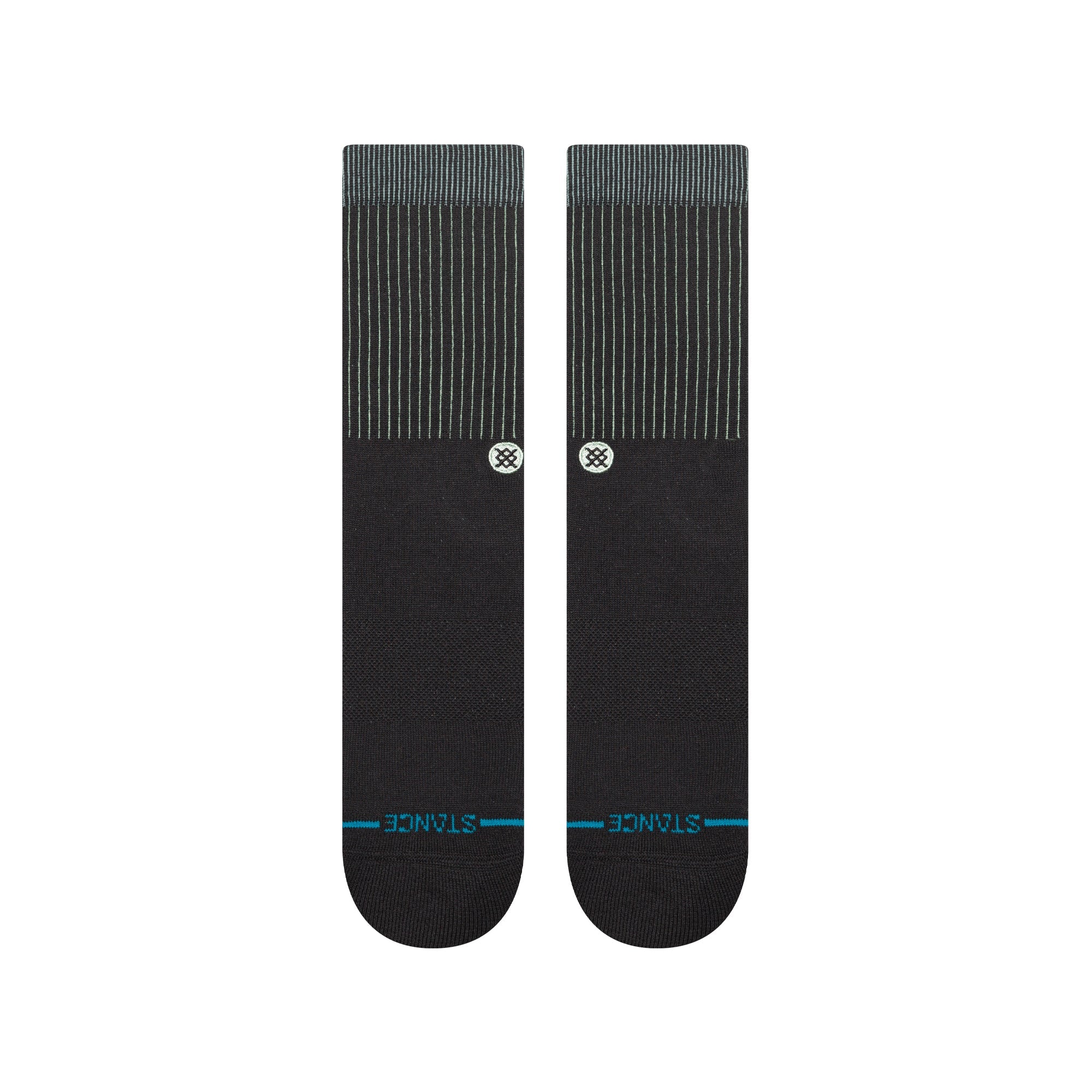 Icon Pop Crew Sock Black/Teal