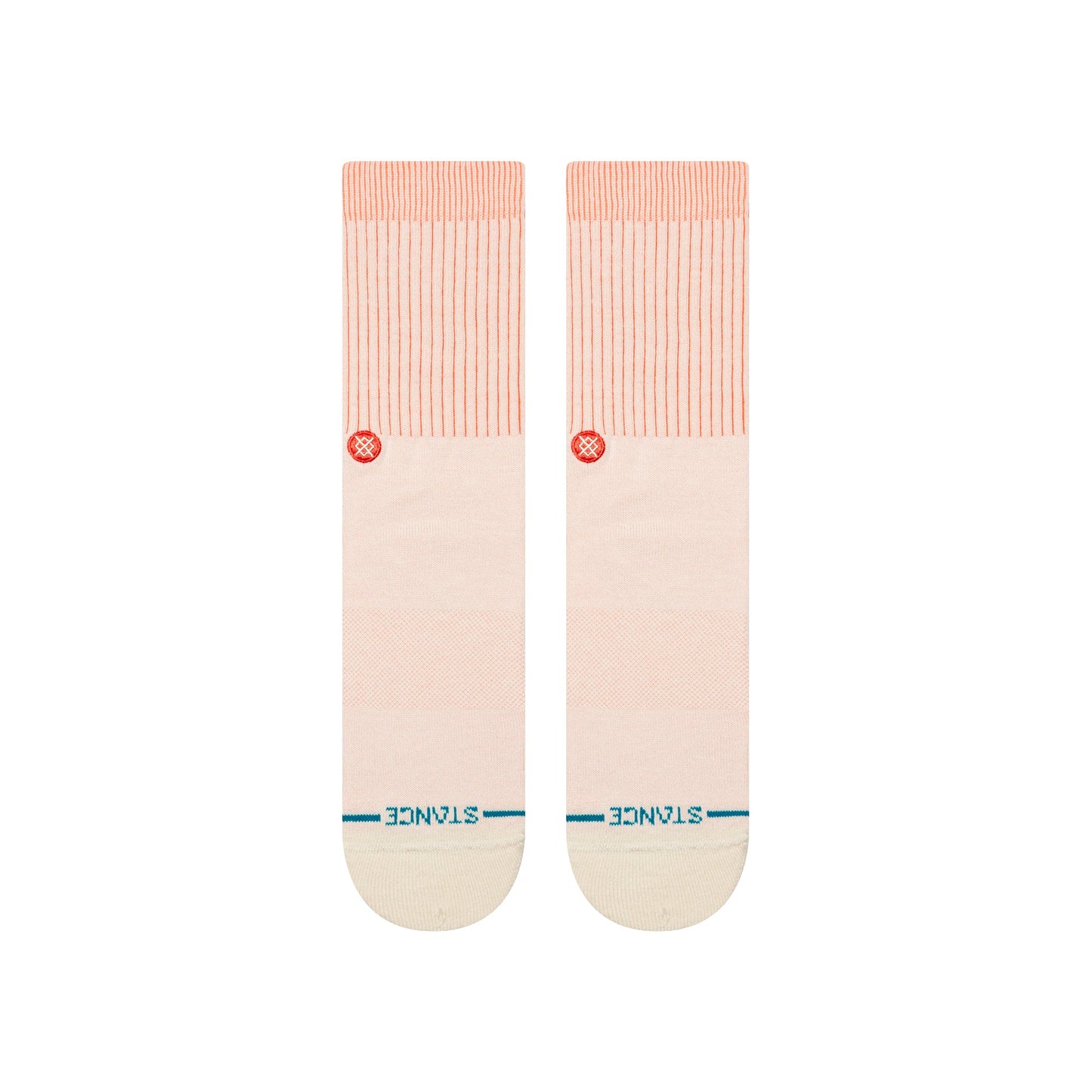 Stance Icon Pop Crew Socken Korallenrot