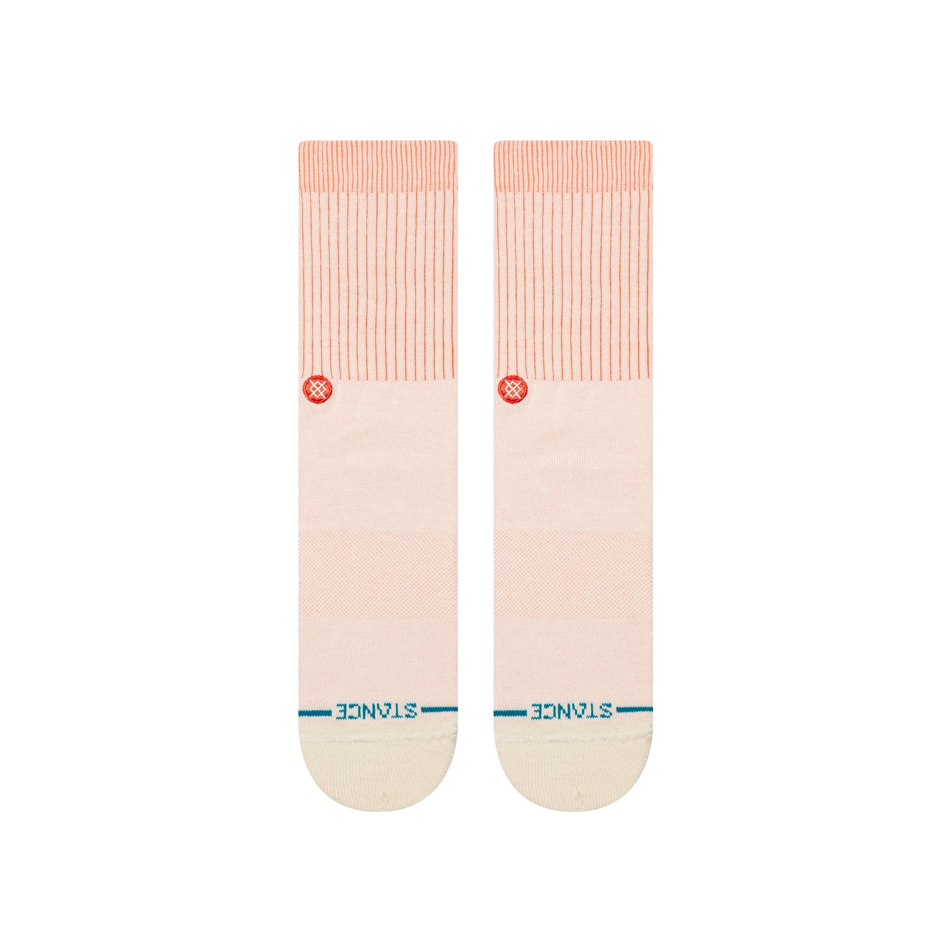 Stance Icon Pop Crew Socken Korallenrot