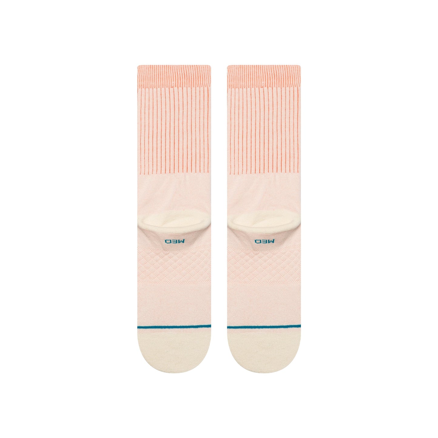 Stance Icon Pop Crew Socken Korallenrot