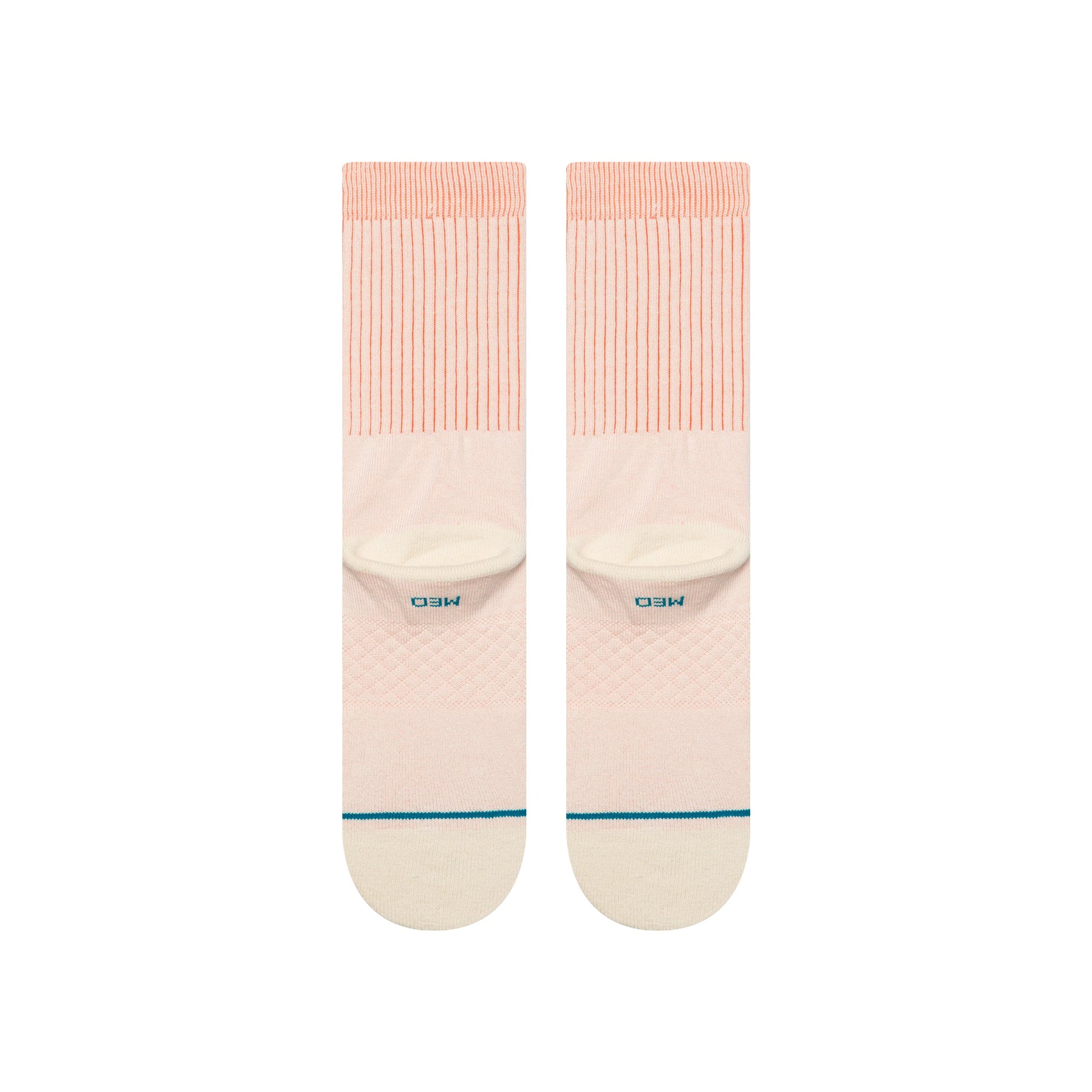 Stance Icon Pop Crew Socken Korallenrot