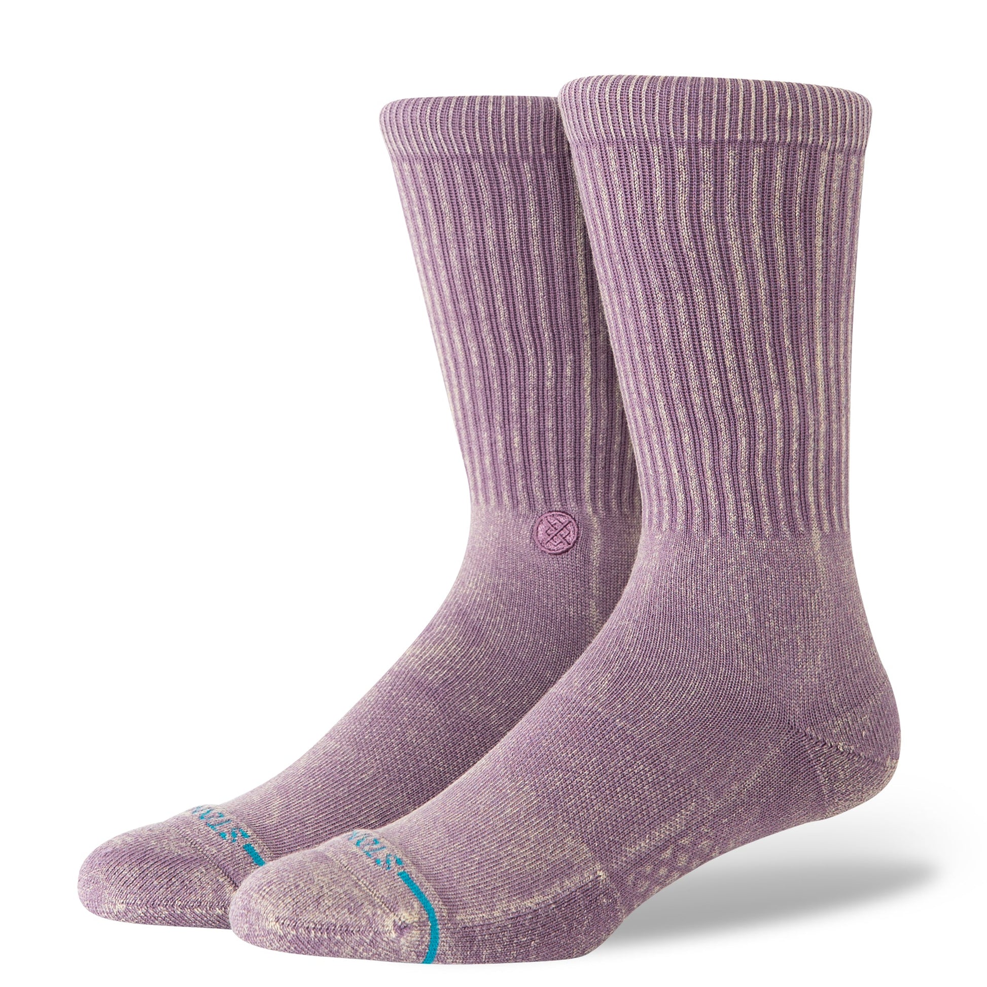 Stance Icon Dyed Crew Socken Plum