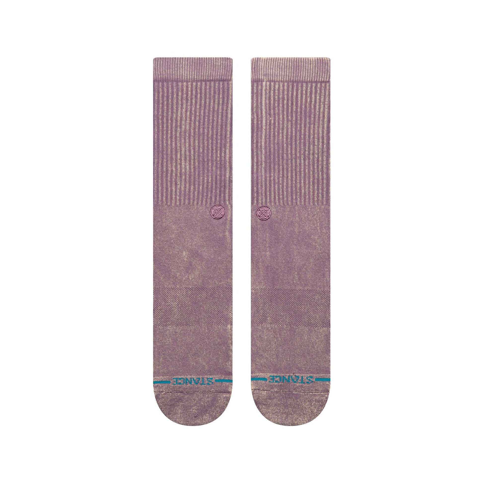 Stance Icon Dyed Crew Socken Plum