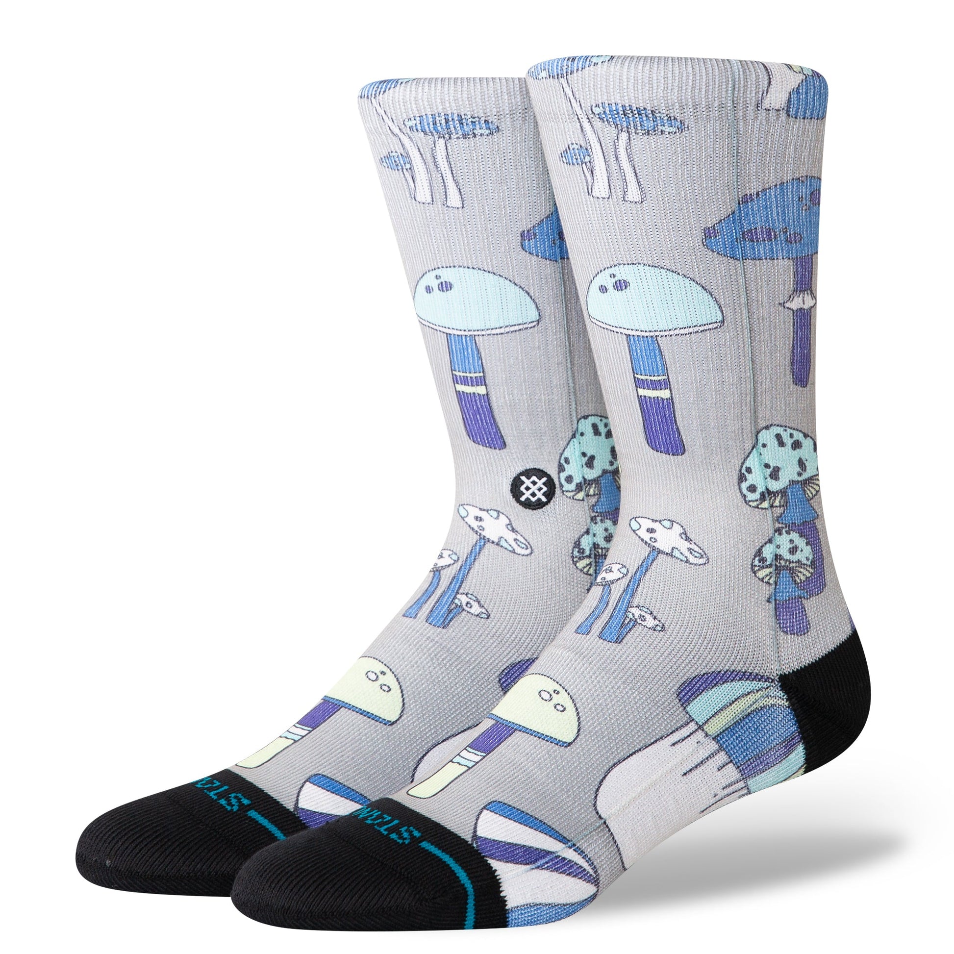 Stance Microbial Crew Socken Kordelzug In Grau