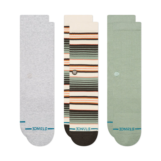 Stance Repeteur Crew Socken 3Er Pack Hellgrau Meliert