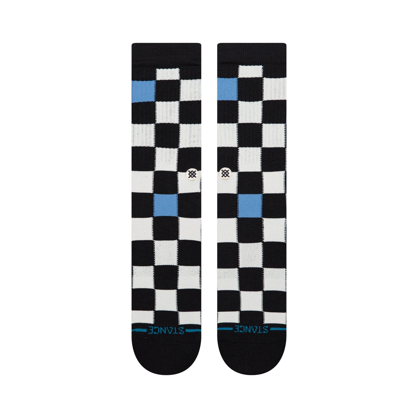 Stance Chef Check Crew Socken Schwarz