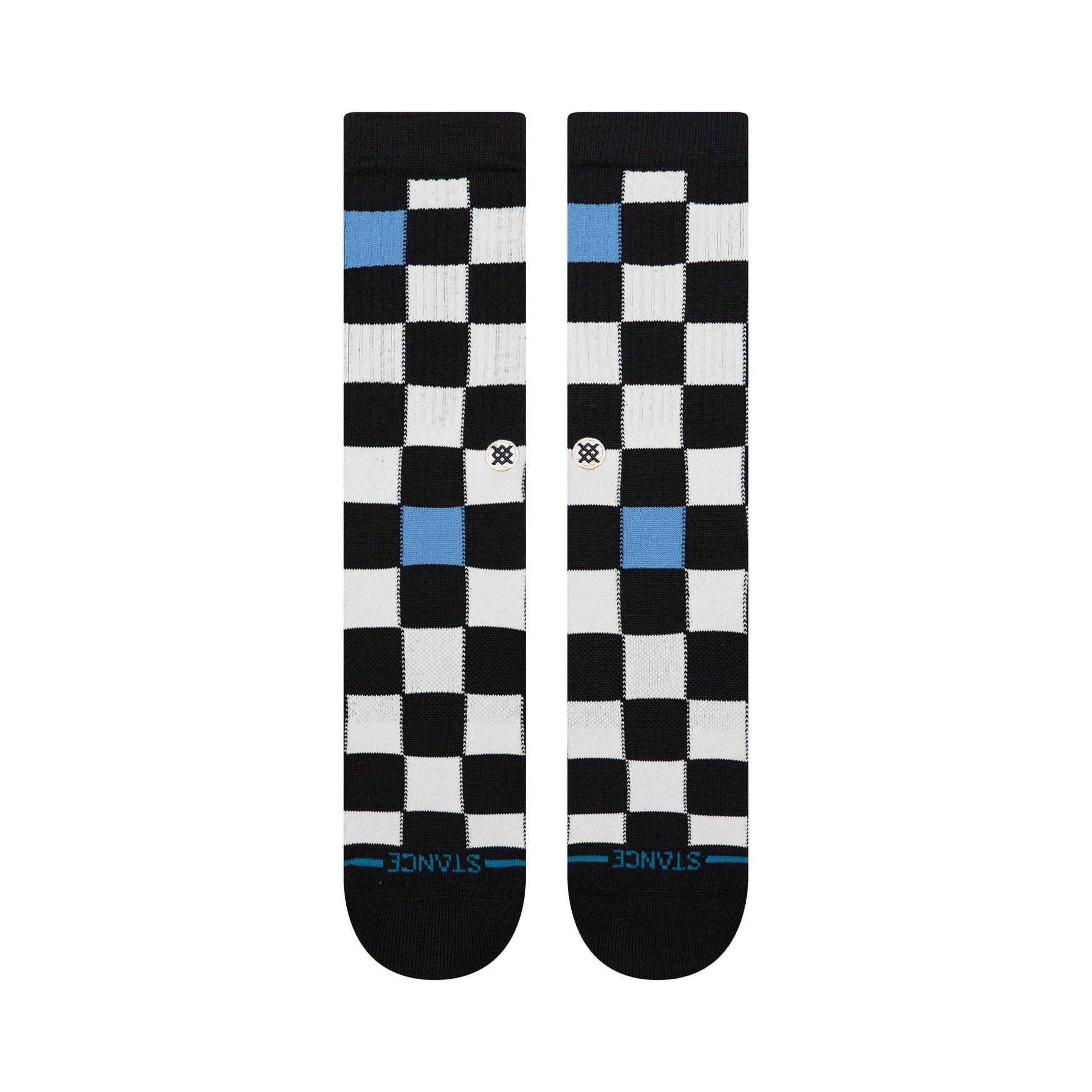 Stance Chef Check Crew Socken Schwarz