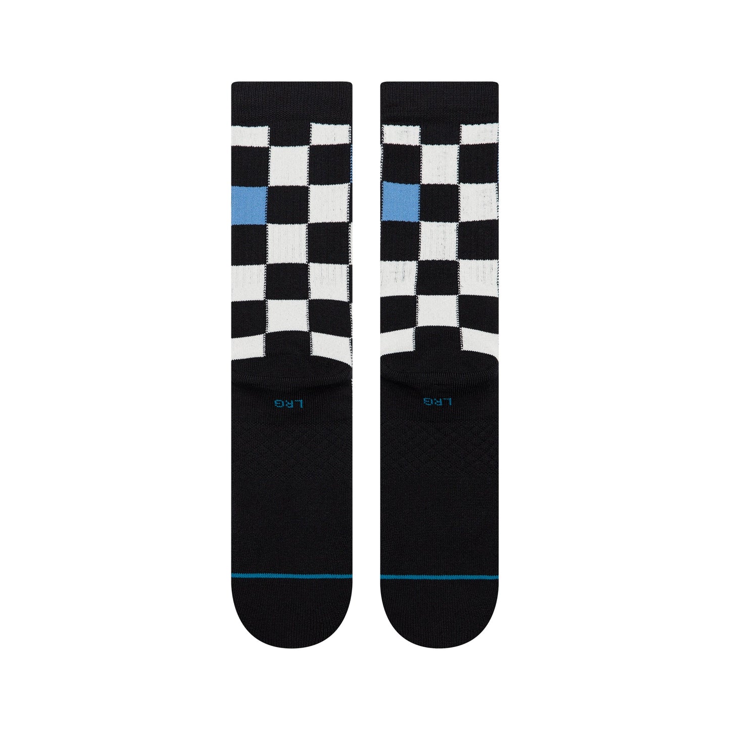 Stance Chef Check Crew Socken Schwarz
