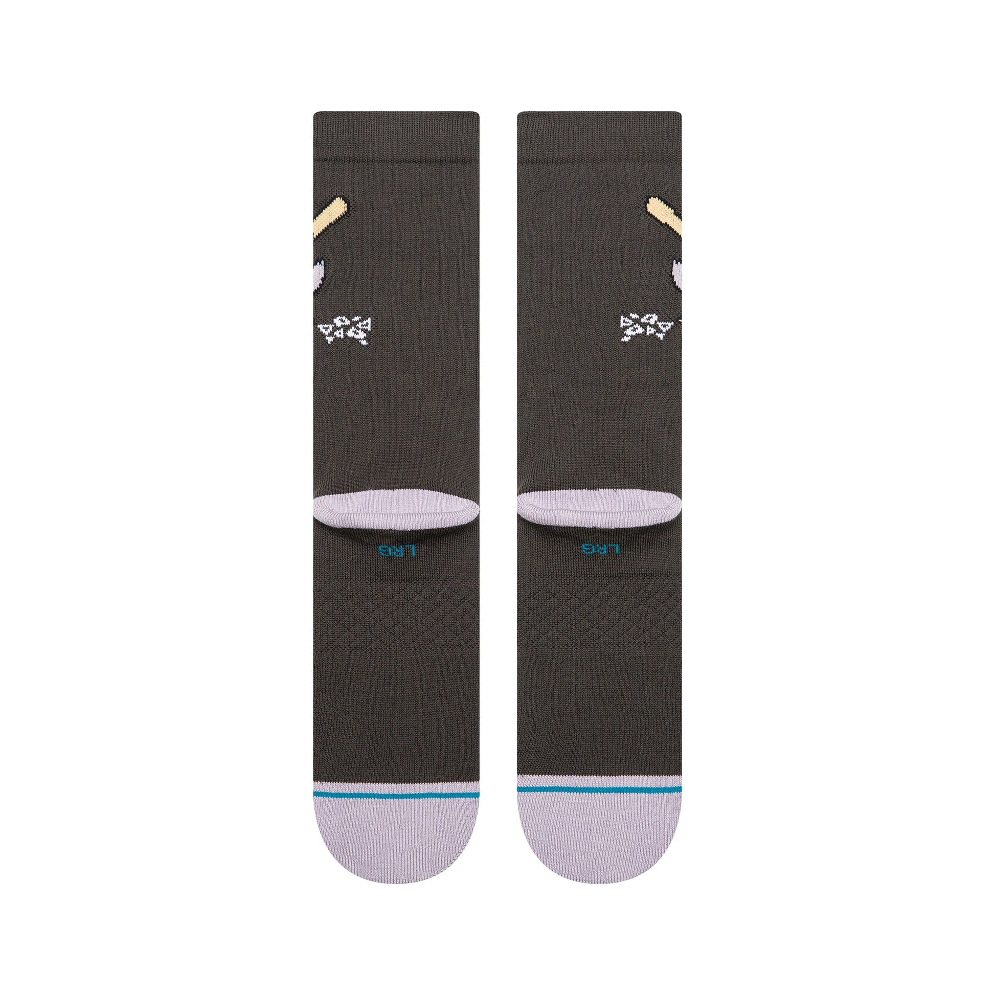Stance Lights Out Crew Sock - Charcoal