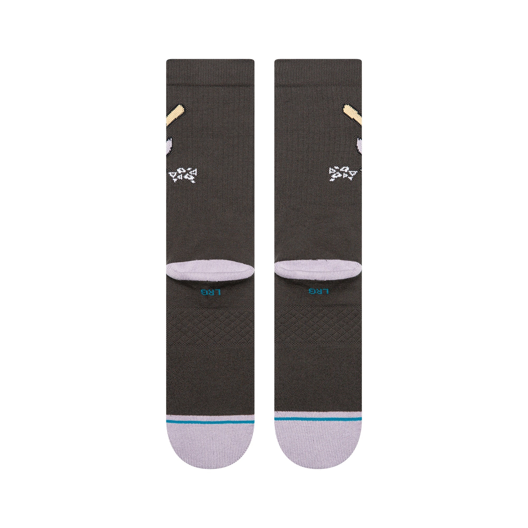 Stance Lights Out Crew Sock - Charcoal