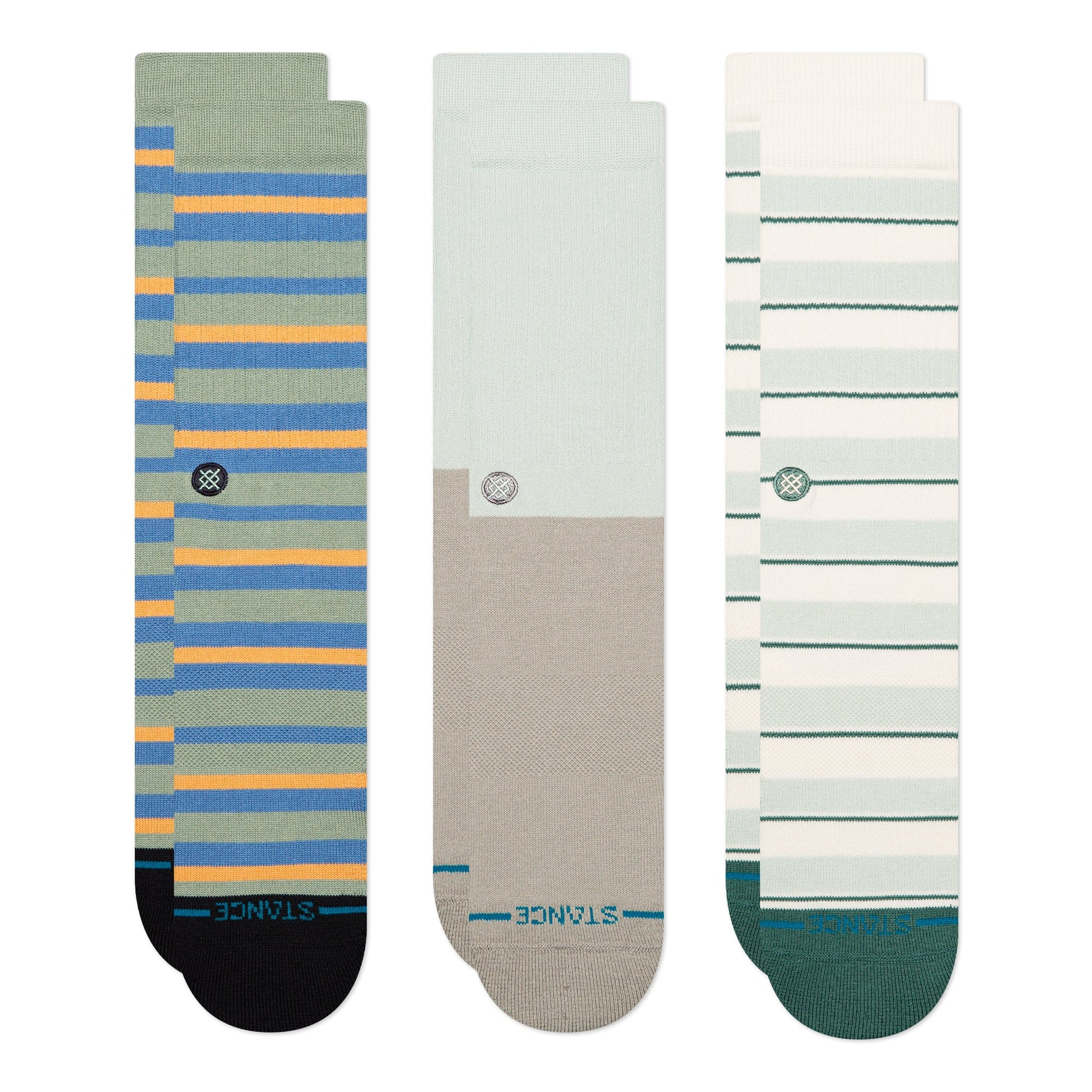 Stance Prep Stripe Socken 3Er Pack Blassblau