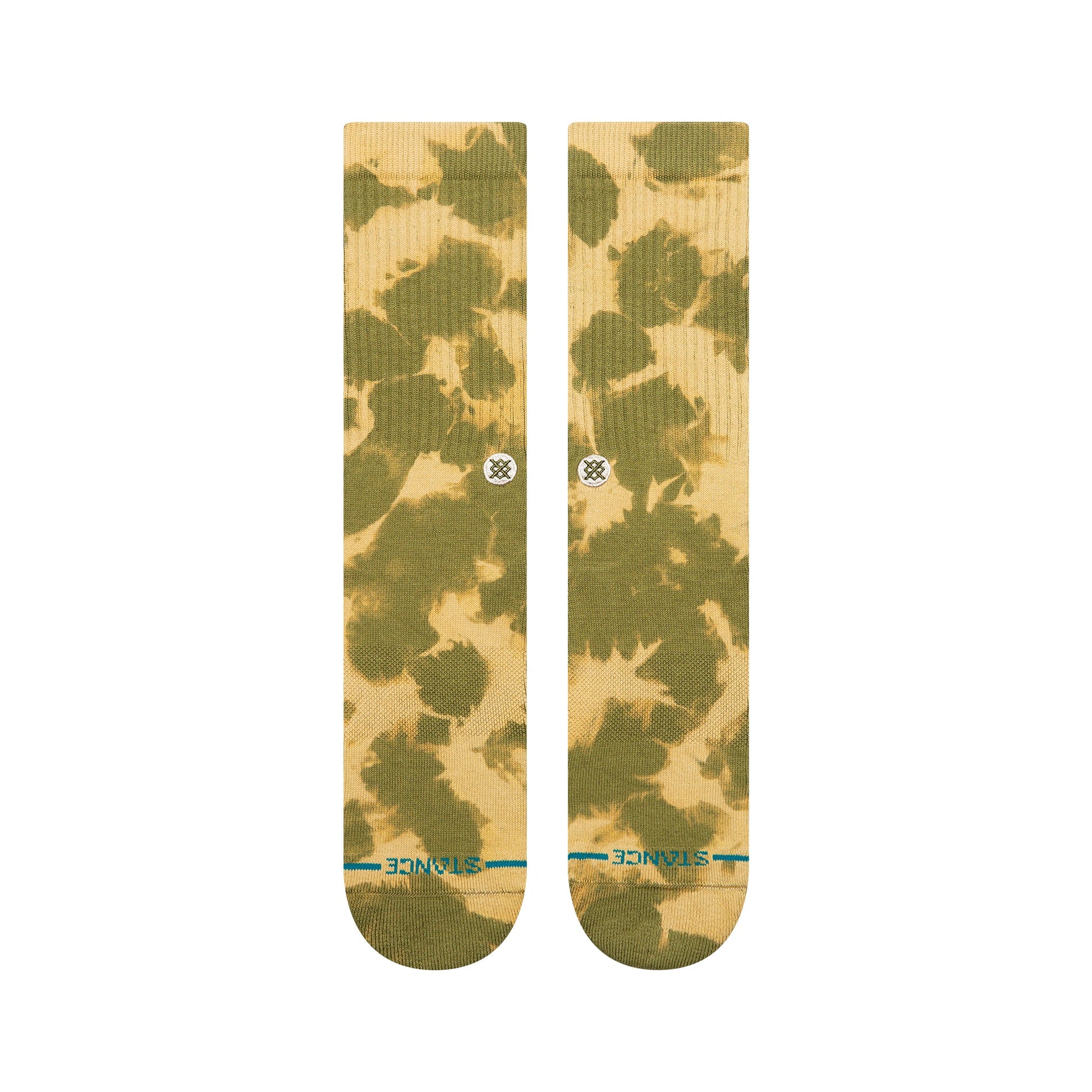 Stance Spotty Dye Crew Sock - Olive