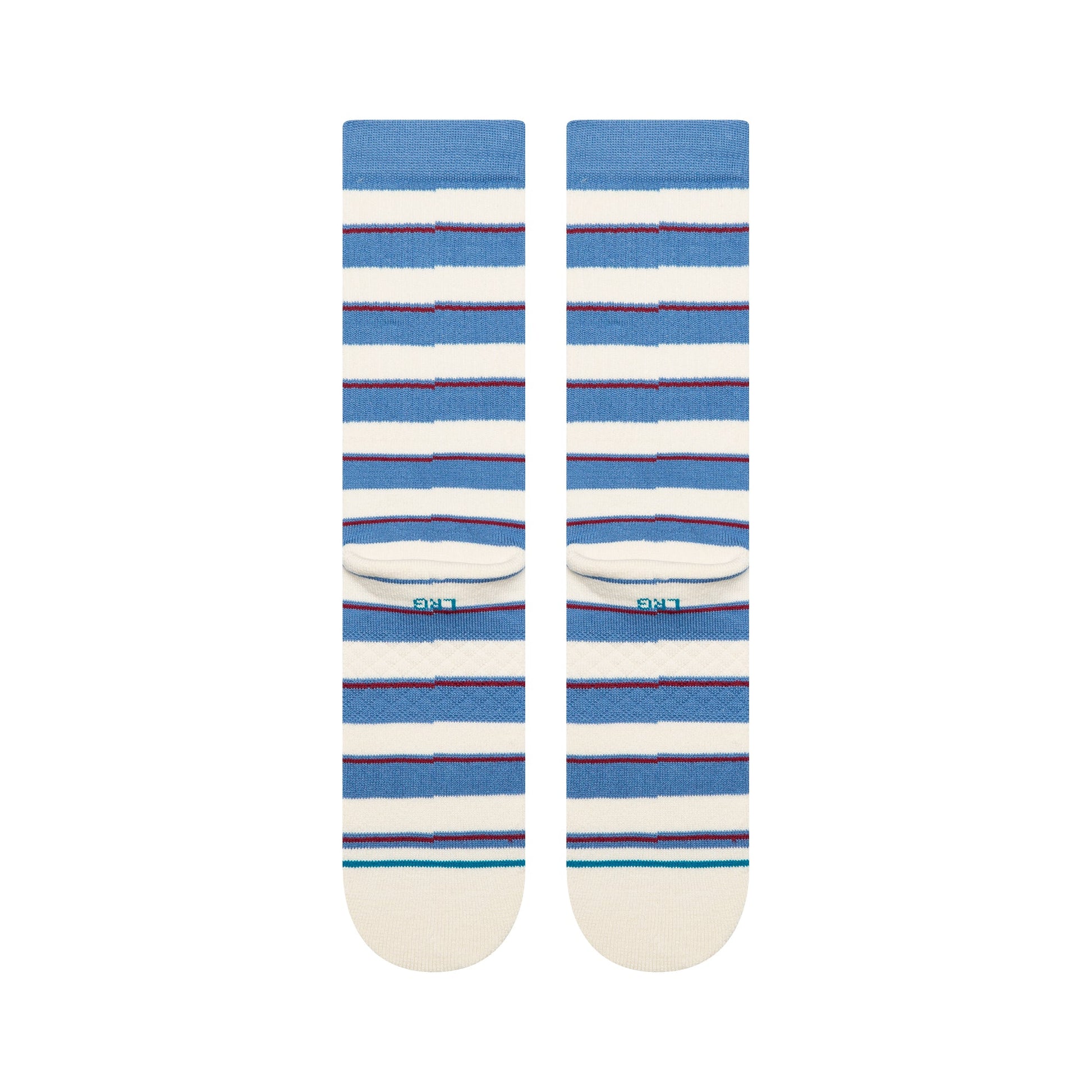 Stance Striped It Crew Sock Capri Blue