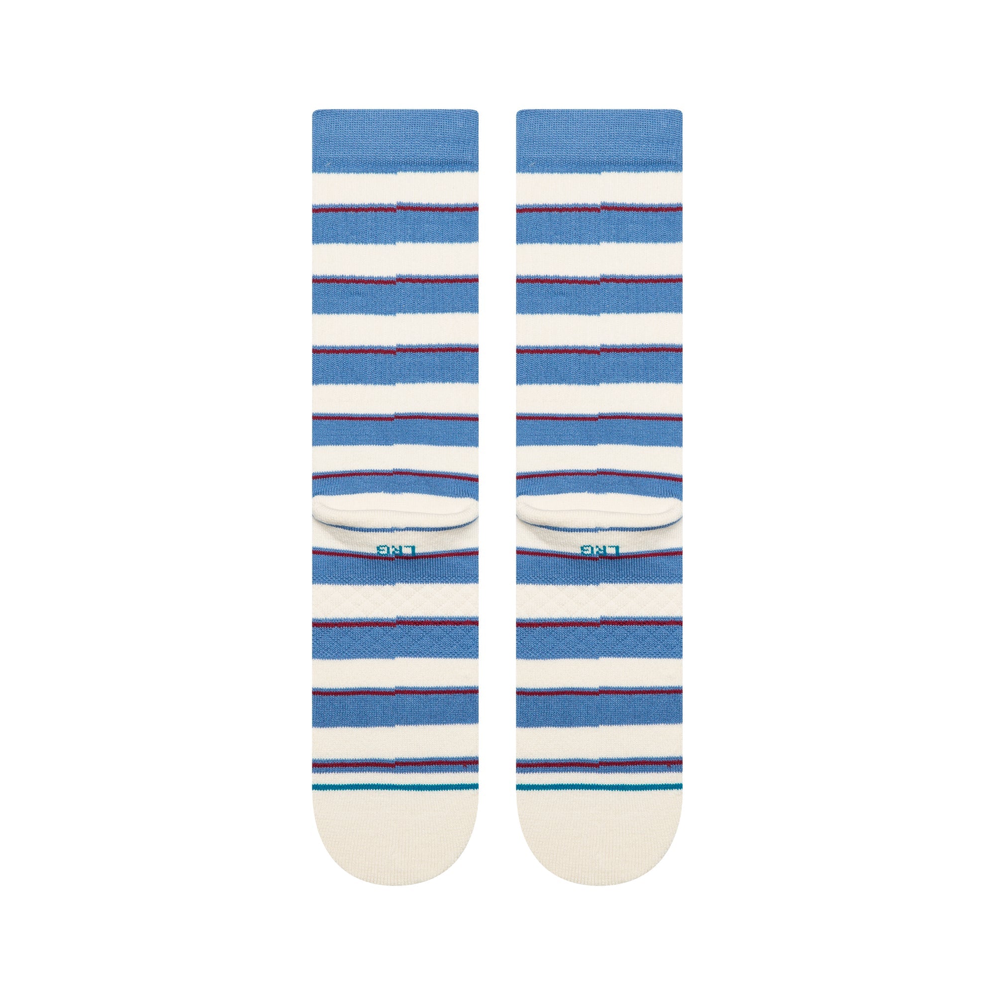 Stance Striped It Crew Sock Capri Blue