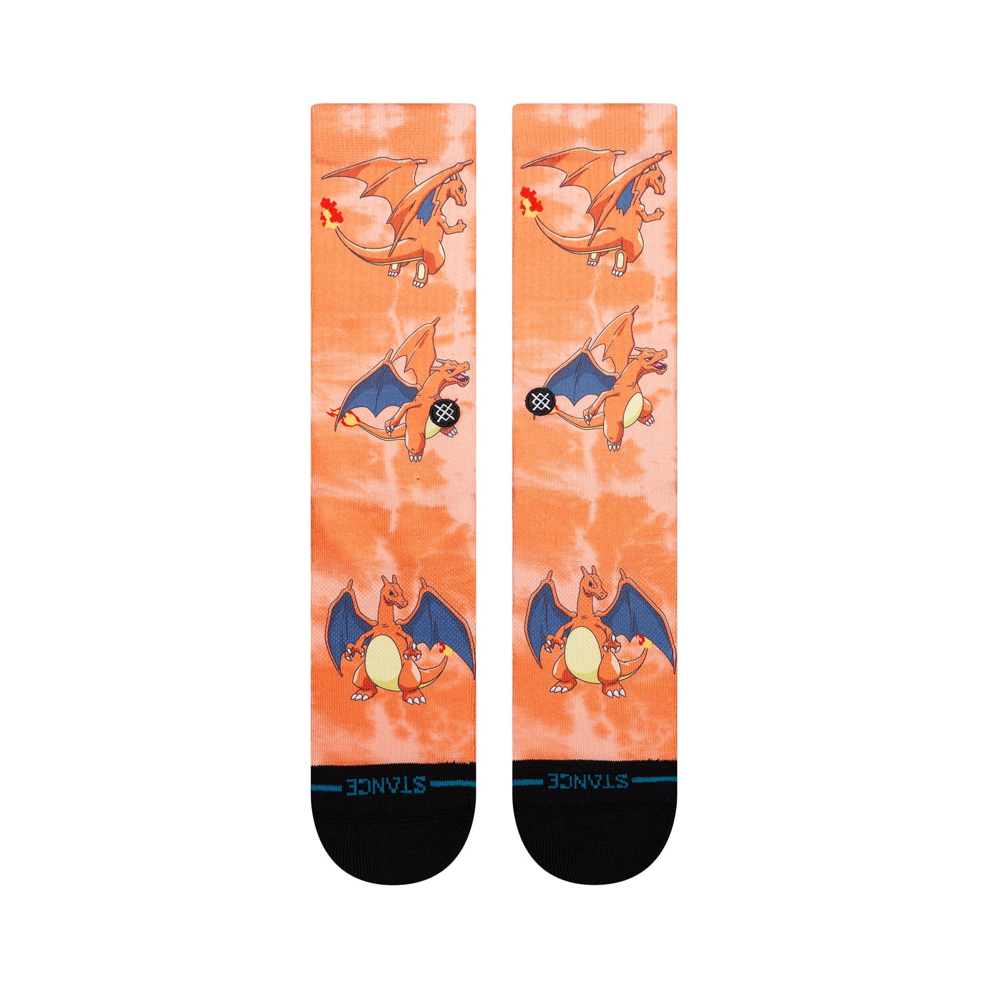 Stance Charizard Crew Sock Orange