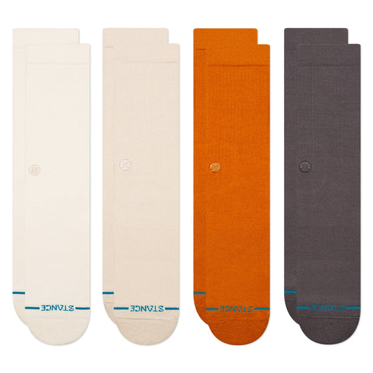 Stance Icon Crew Socken 4Er Pack Canvas 