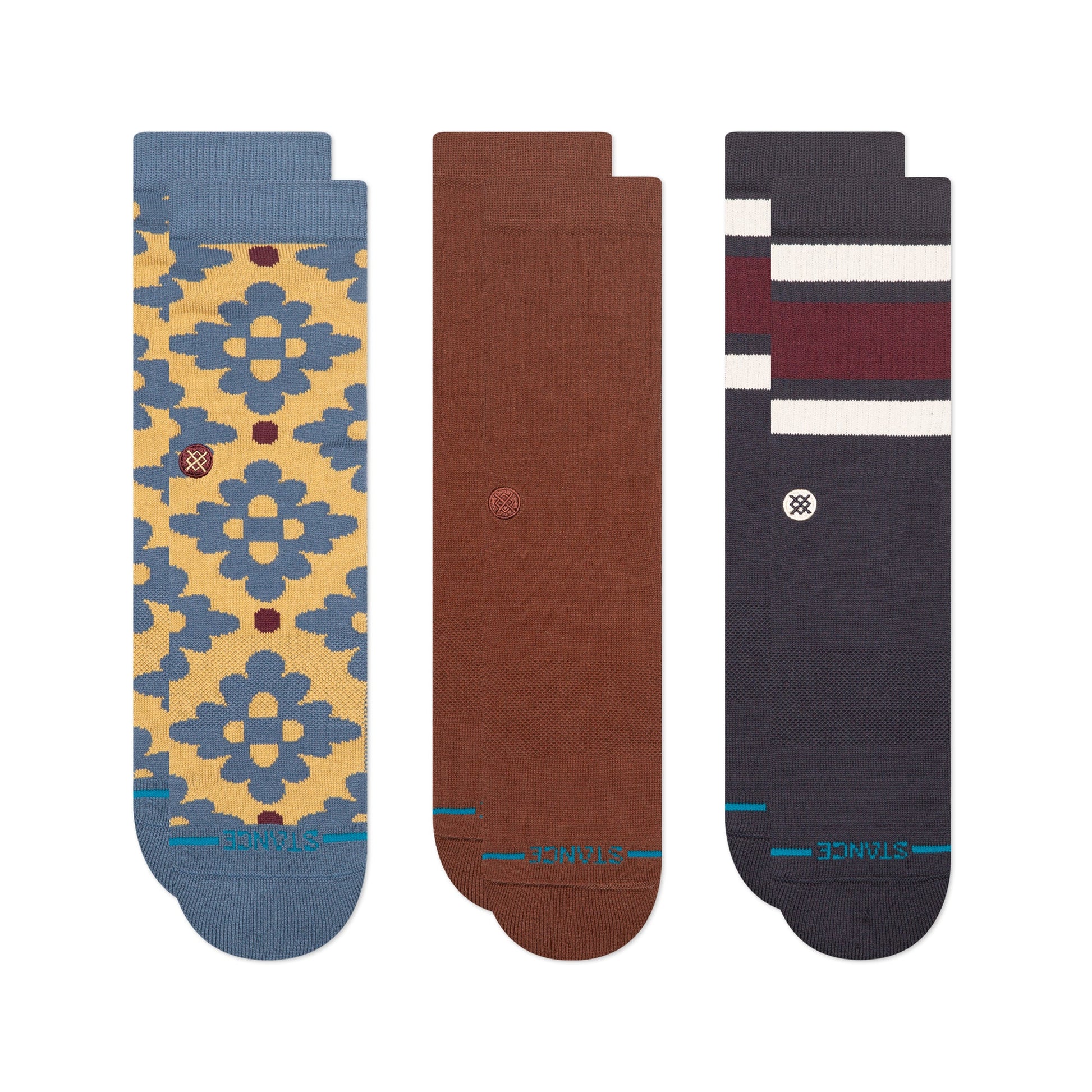 Ceramic Crew Socken 3Er Pack Indigofarben