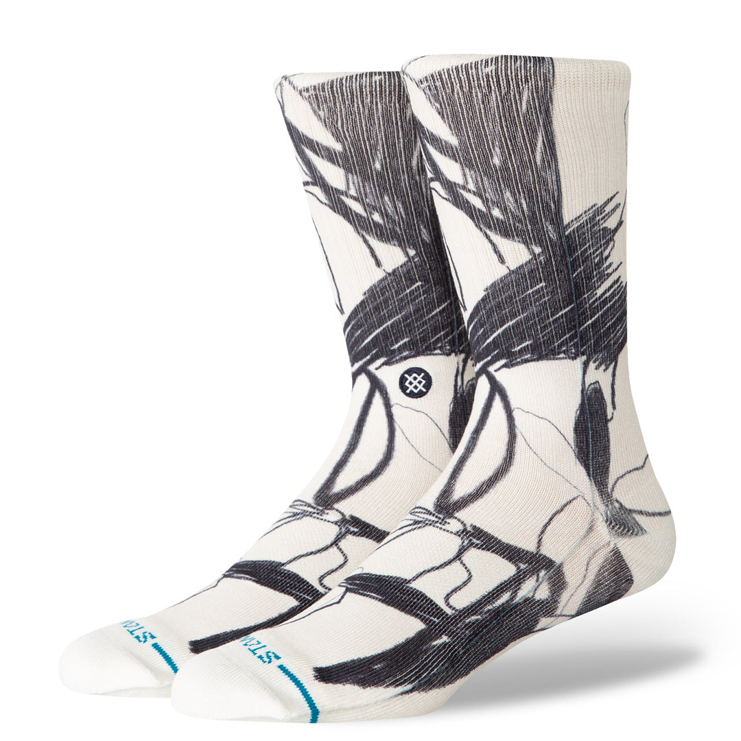 Stance Art Studio Crew Sock White