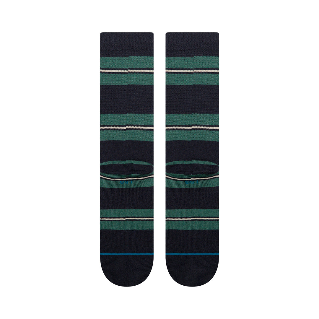 Stance Caesar Stripe Crew Sock Green