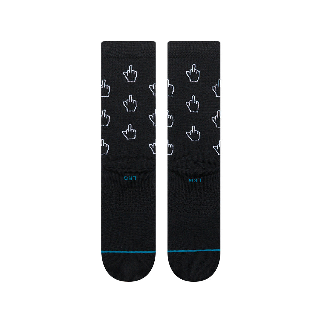 Stance Cursor Crew Sock Black