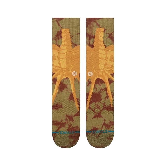 Stance Face Hugger Crew Sock Brown