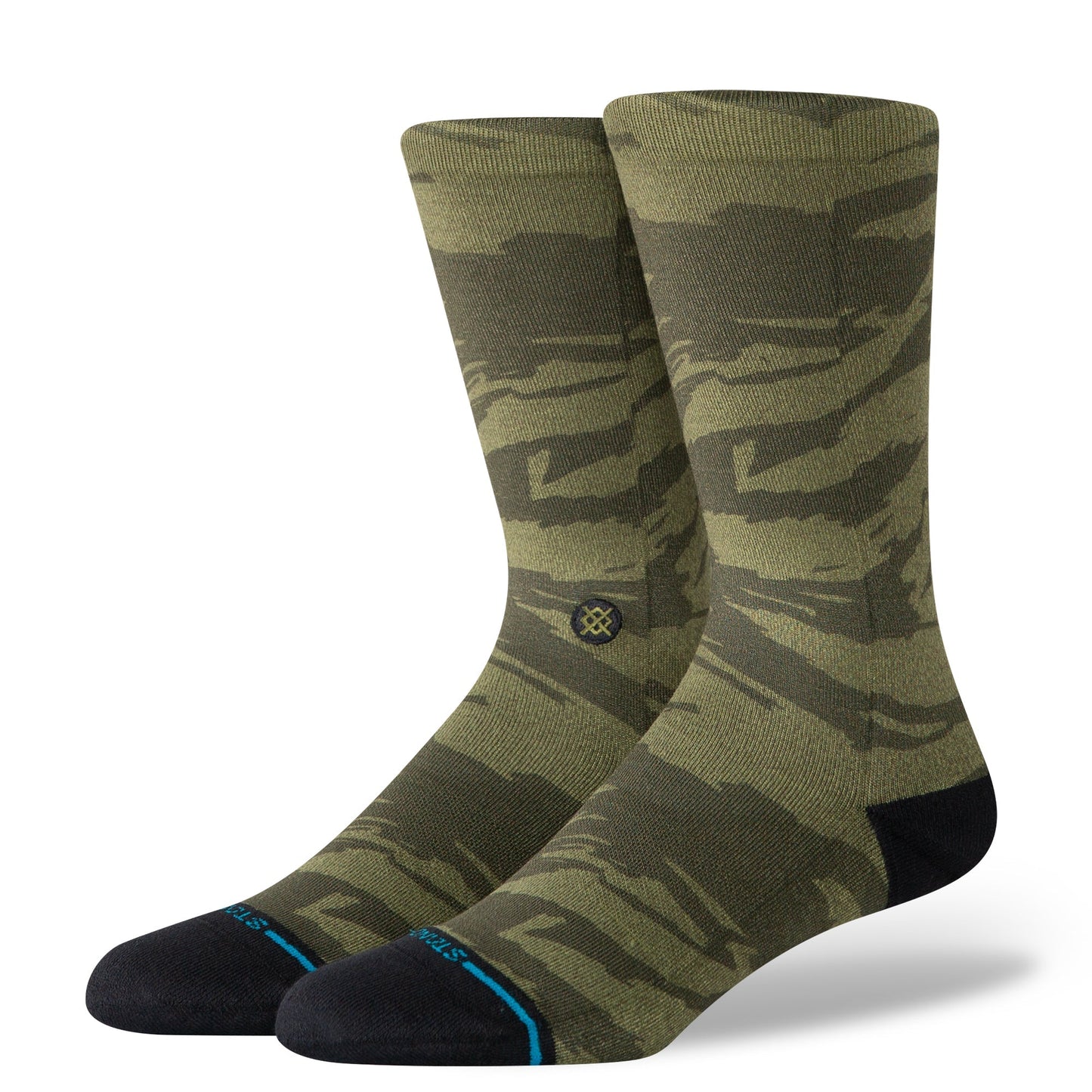 Stance Camouflageuflageblend Crew Sockenenen Dunkelgrün 