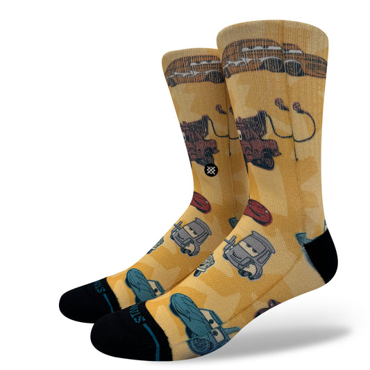 Stance Radiator Springs Crew Socken Gelb