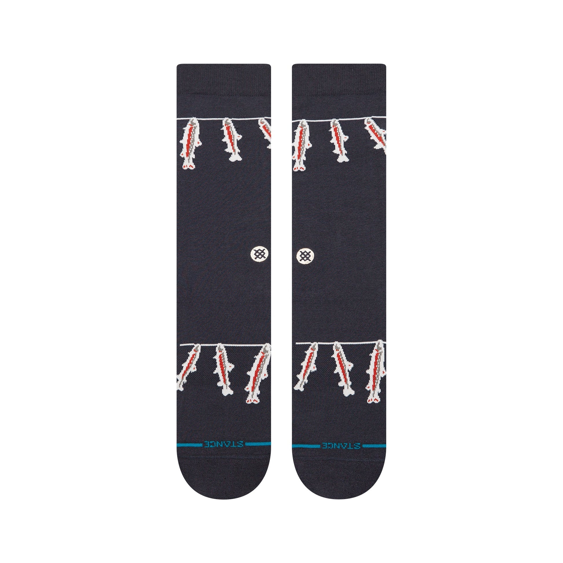Stance Gone Fishin Crew Sock Navy