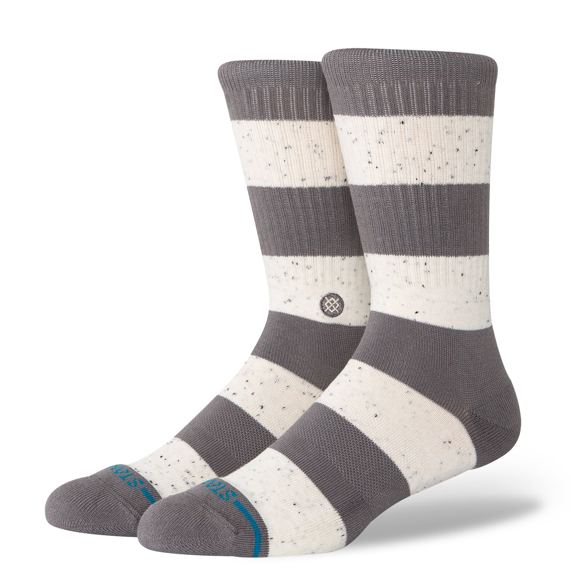 Stance Nep Stripe Crew Sock Grey