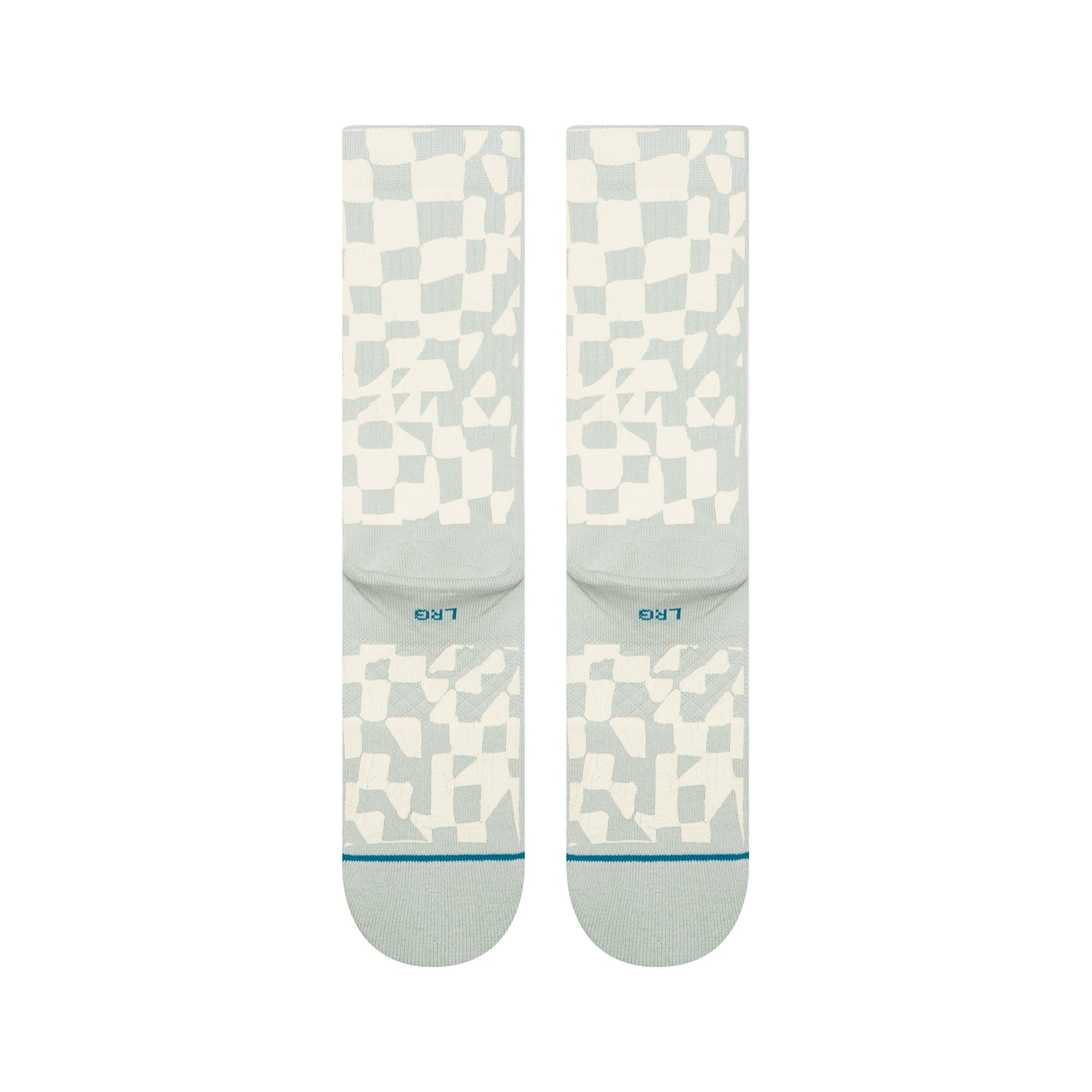 WAVE CHECK CREW SOCK