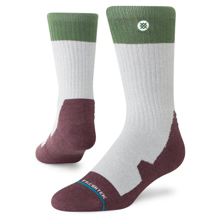 Stance Tri Block Hike Crew Sock Grey