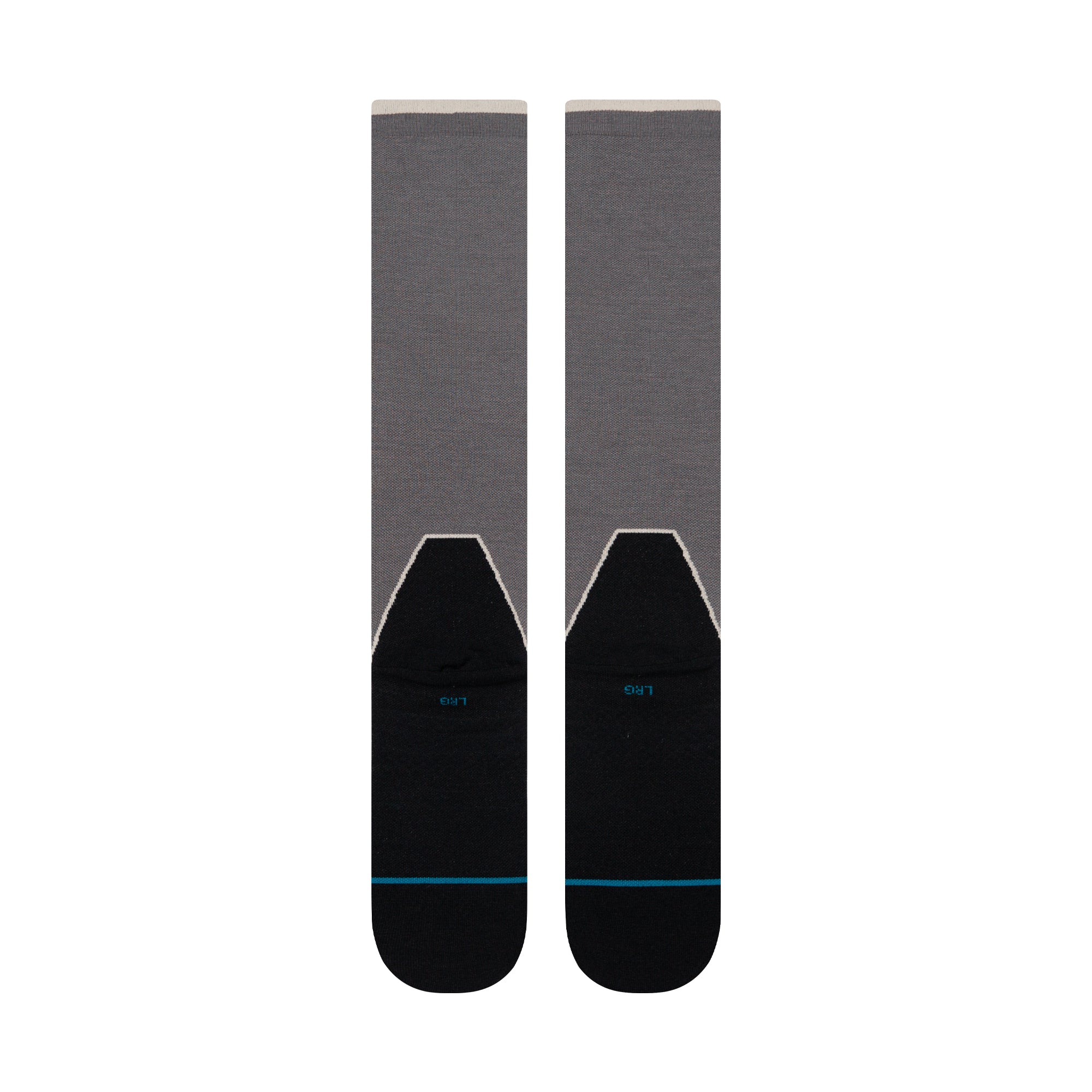 Stance Contrast Seam Ultra Light Wool Snow Sock Dark Grey