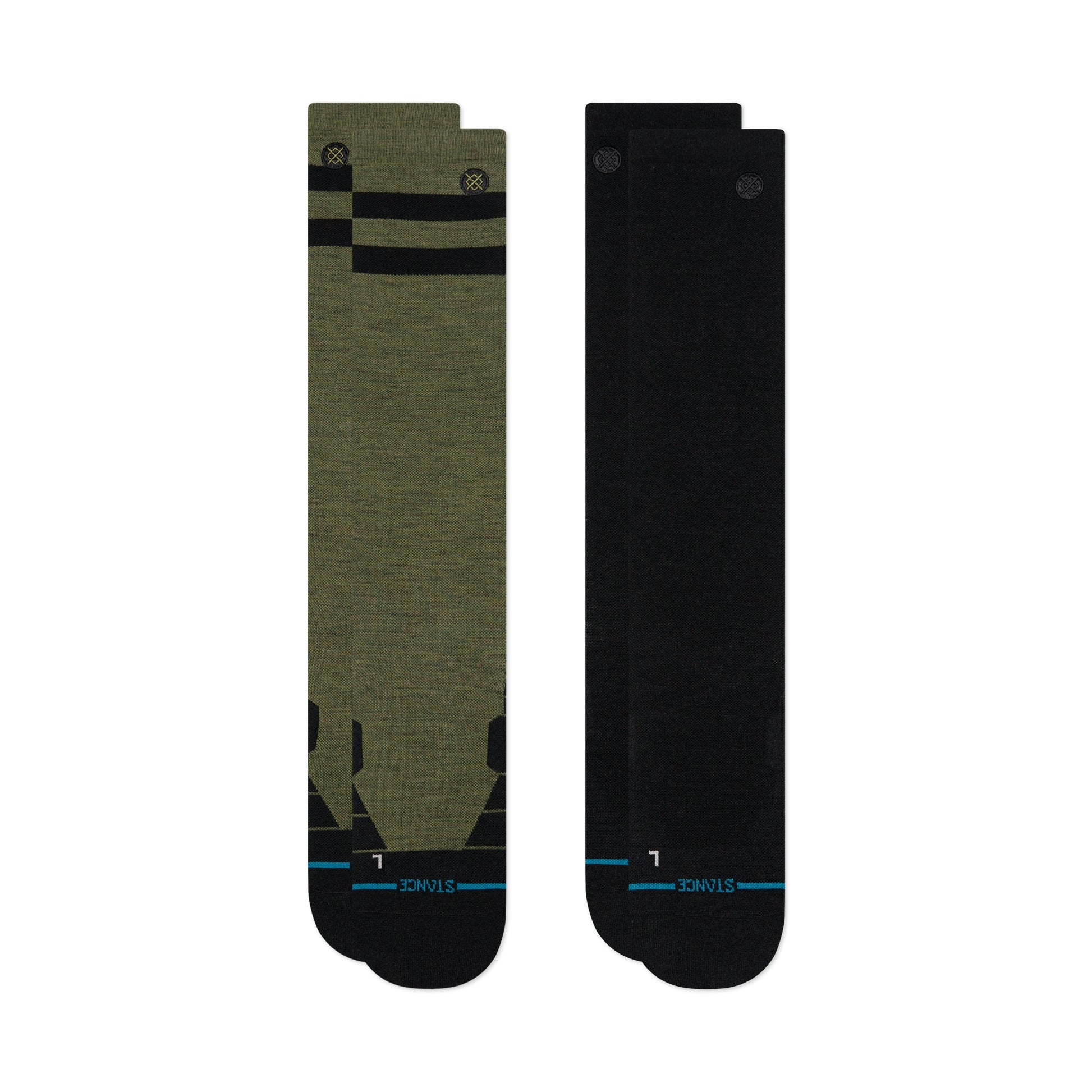 Stance Joven Ultra Light Wool Snow Sock 2 Pack Olive