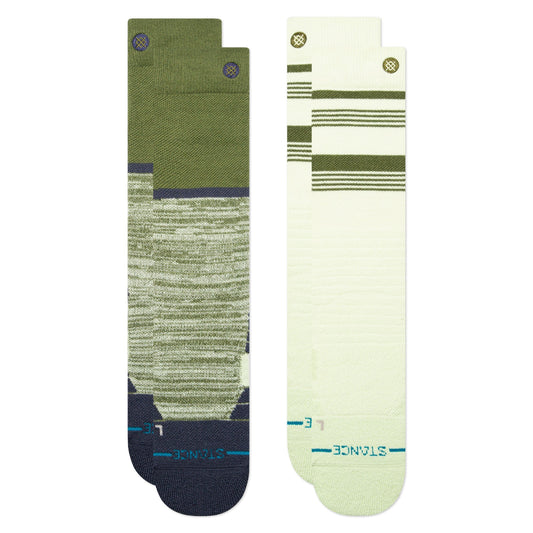 Stance Backside Snow Mid Poly Socken 2Er Pack Grün 