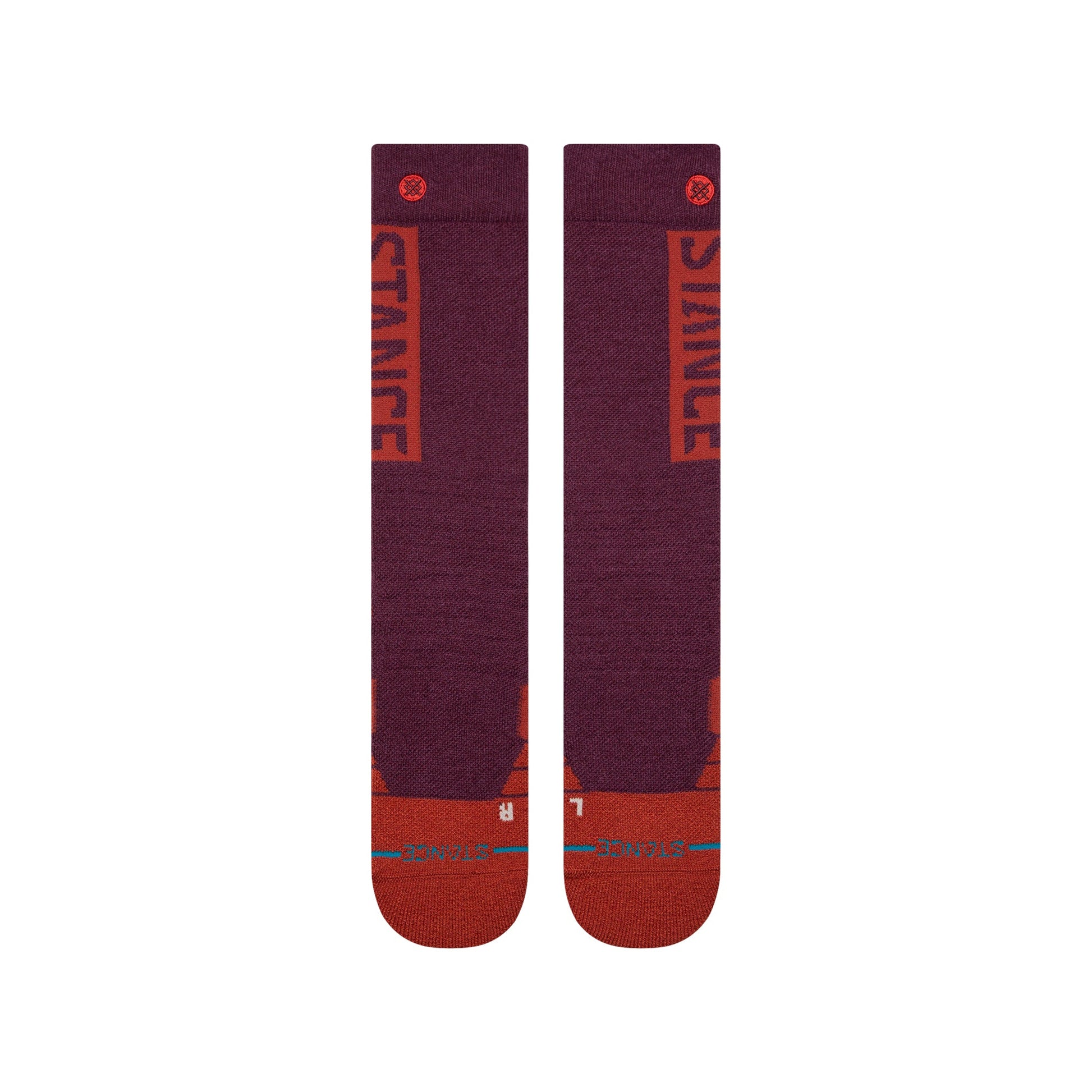 Stance Og Snow Mid Wool Socken Weinrot 