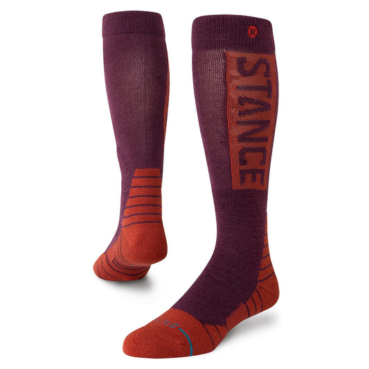 Stance Og Snow Mid Wool Socken Weinrot 