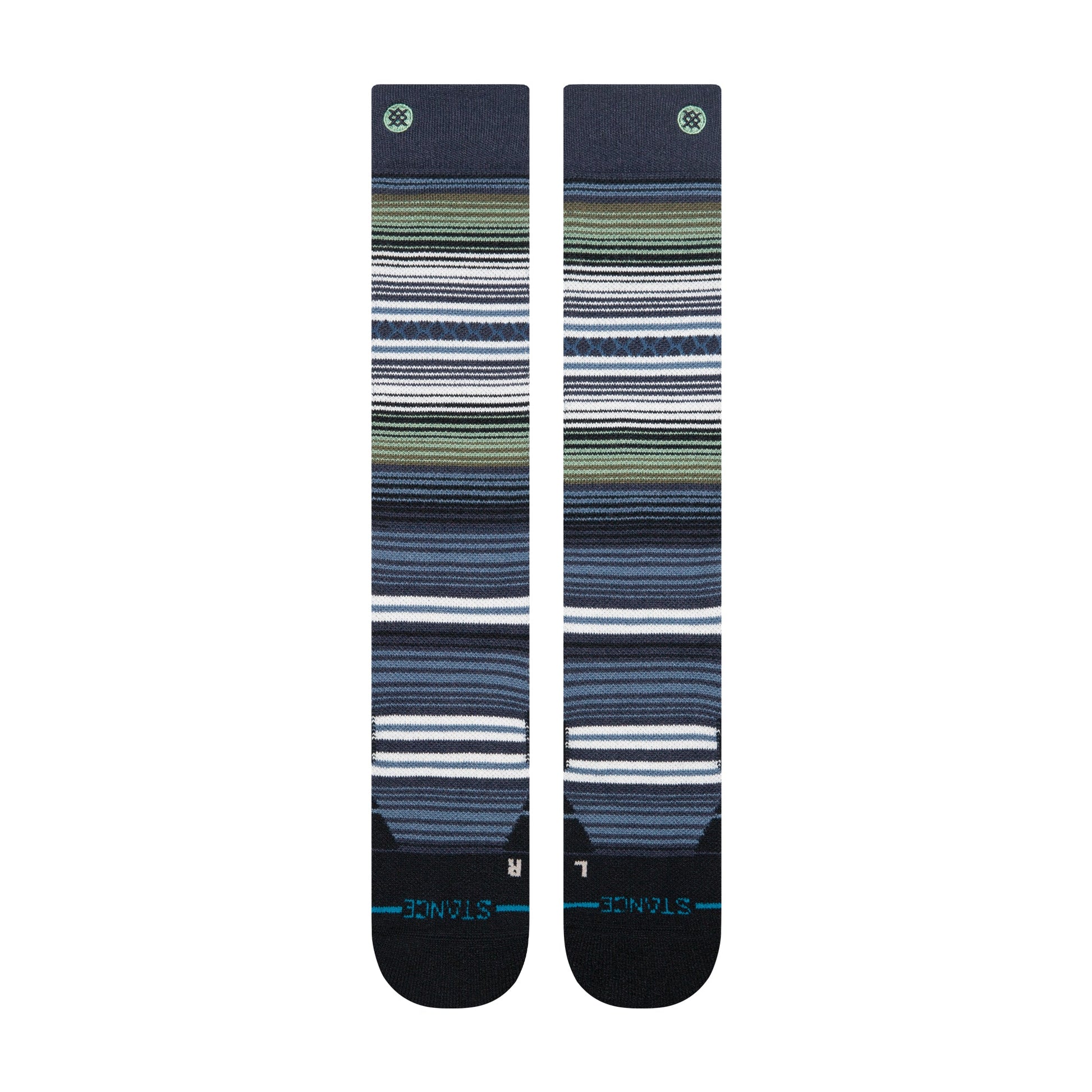 Stance Curren Mid Wool Snow Sock Navy