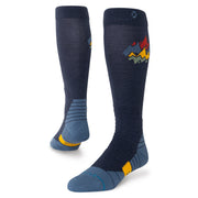 Stance Peaks Mid Wool Snow Sock Navy