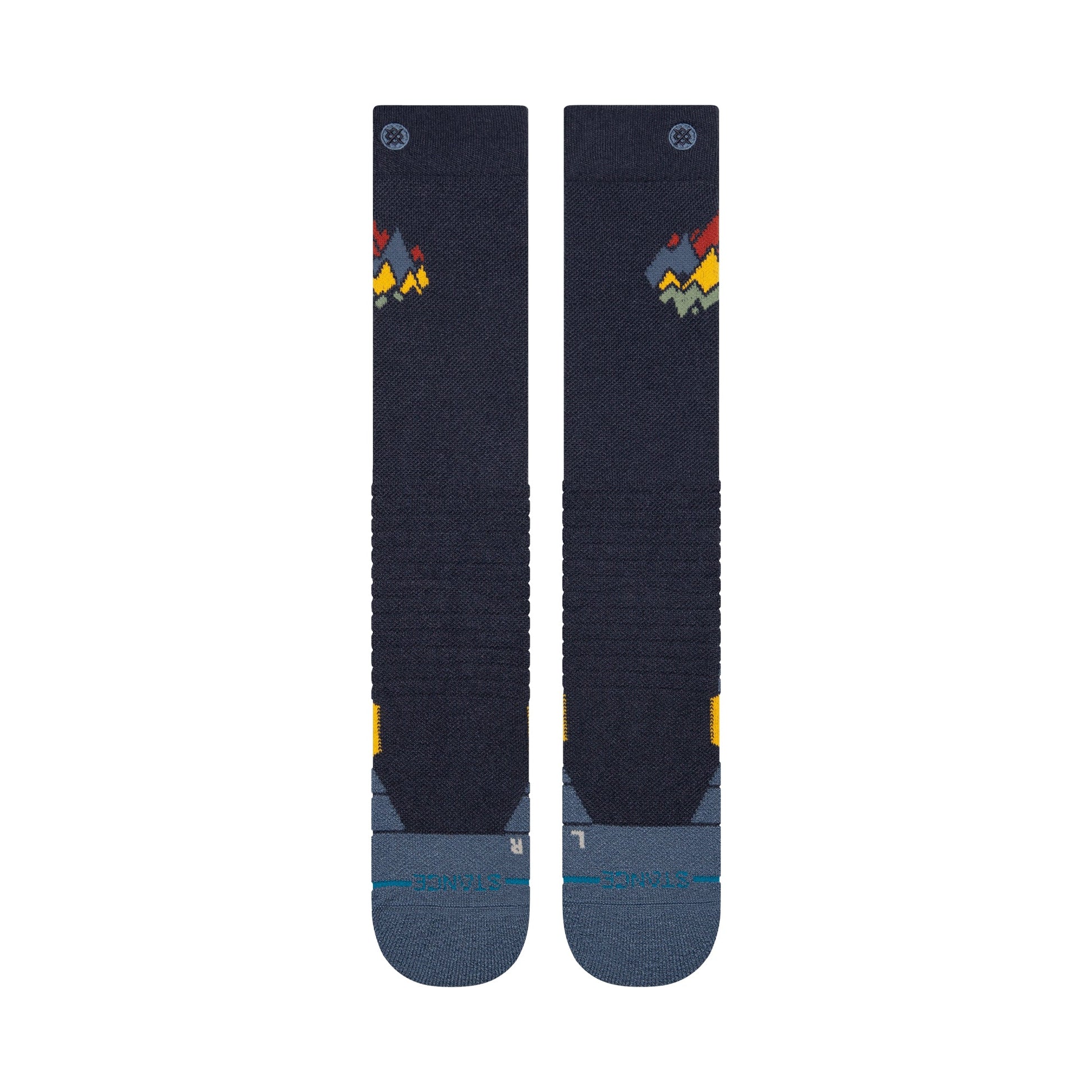 Stance Peaks Mid Wool Snow Sock Navy