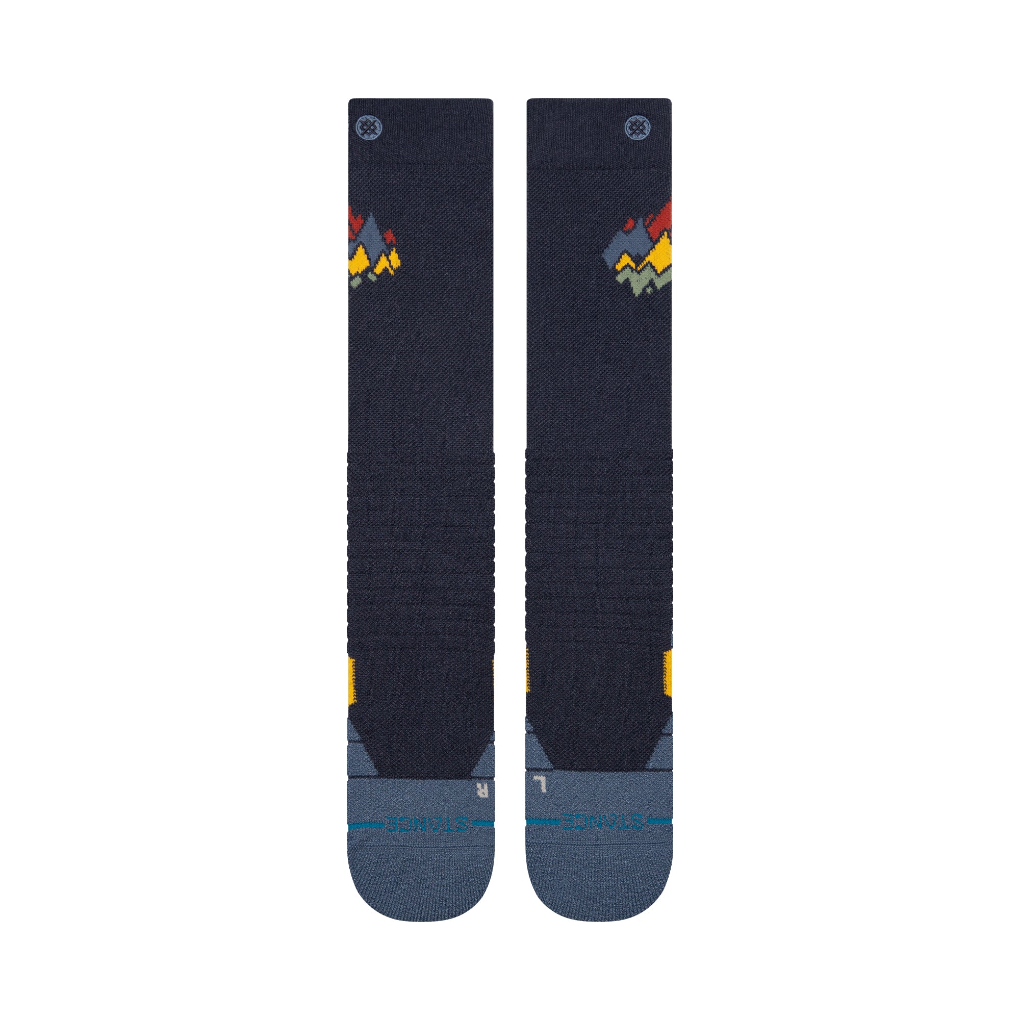 Stance Peaks Mid Wool Snow Sock Navy