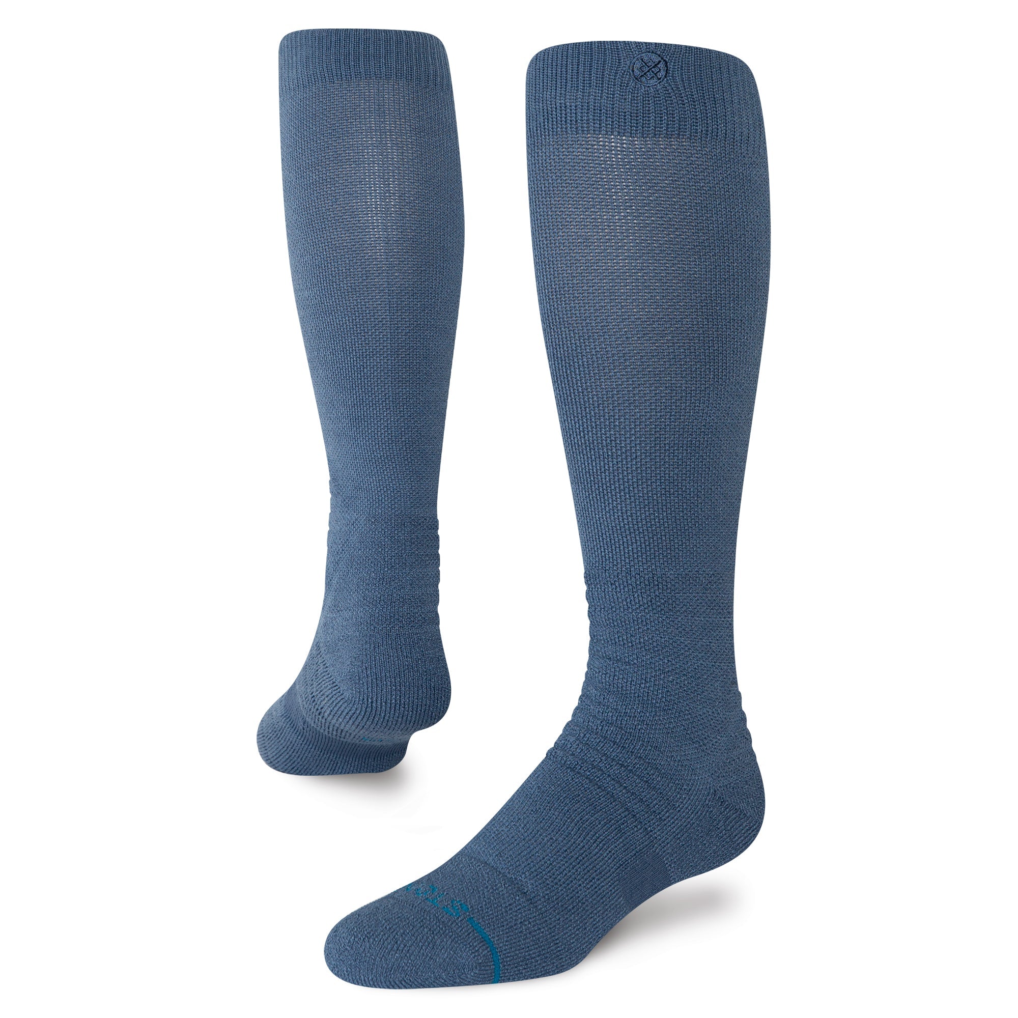 Stance Solid Mid Wool Snow Sock Sea Blue