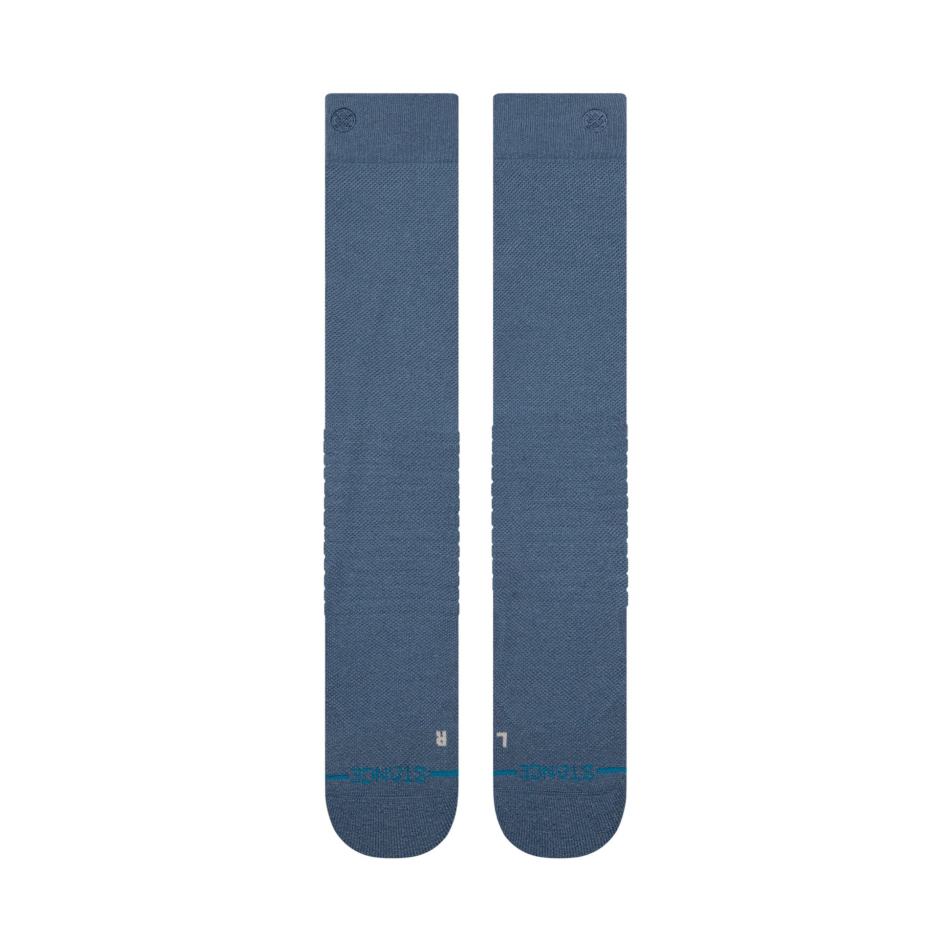 Stance Solid Mid Wool Snow Sock Sea Blue
