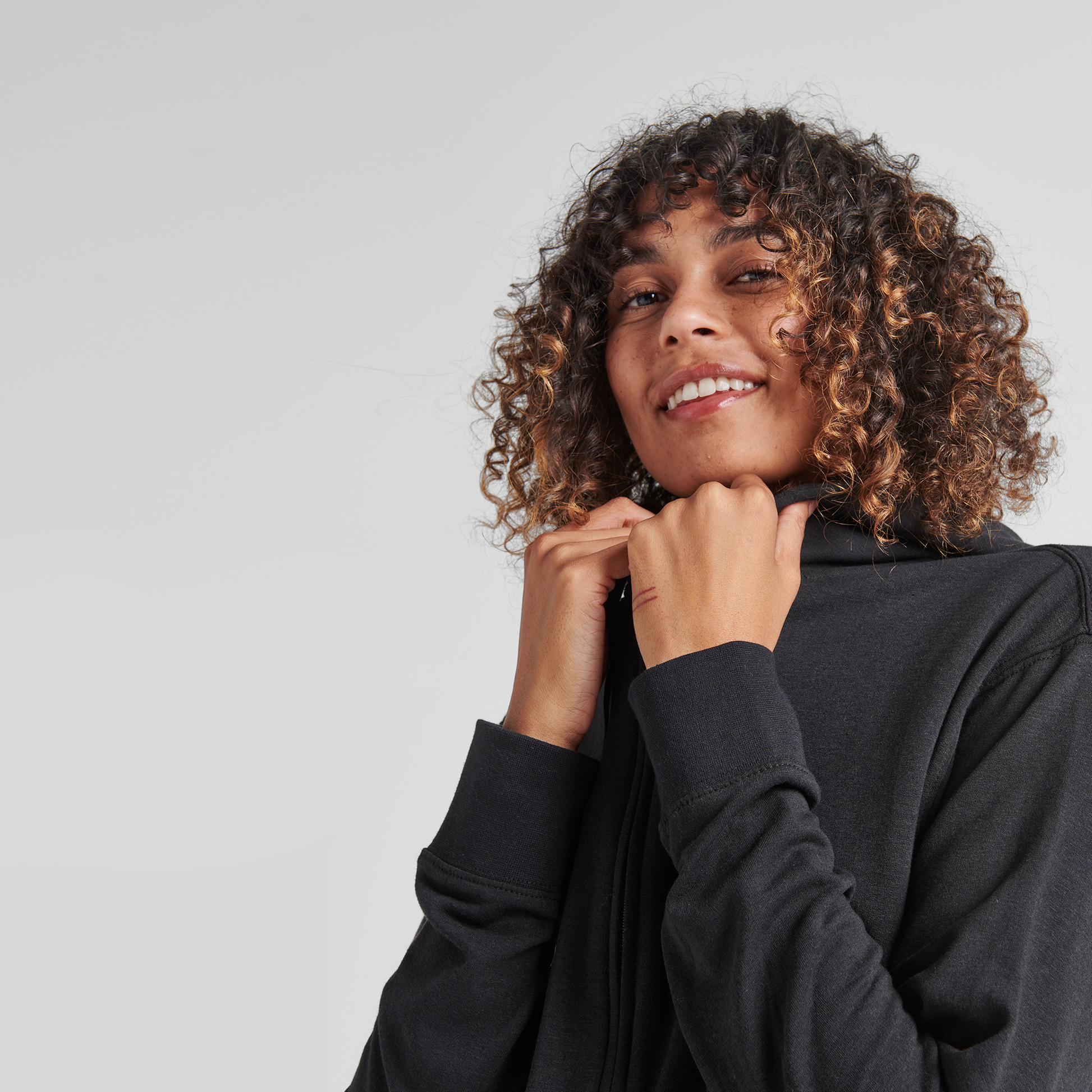 Stance Shelter Reissverschluss Hoodie Schwarz |model