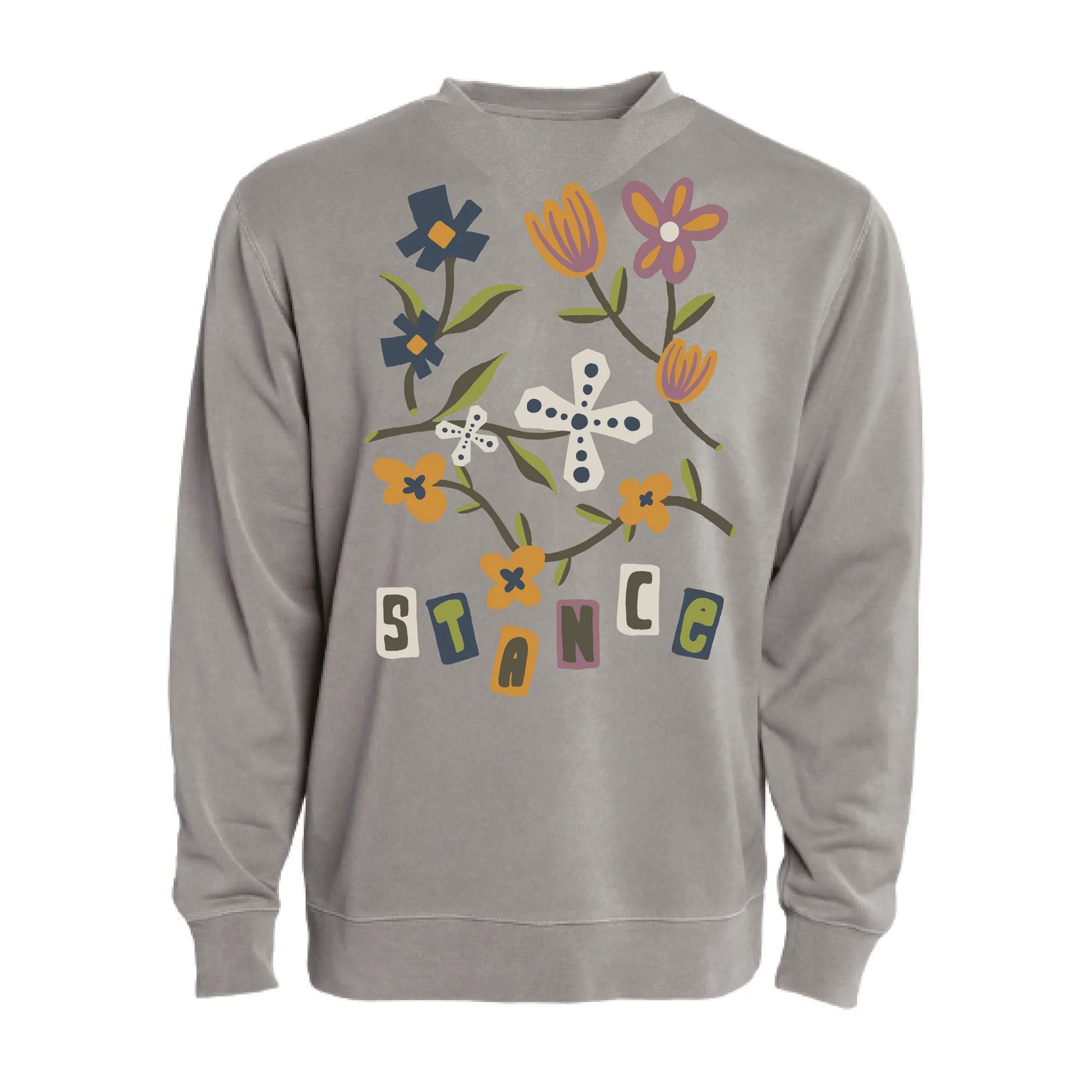 Stance Harvest Crew Pullover Cement
