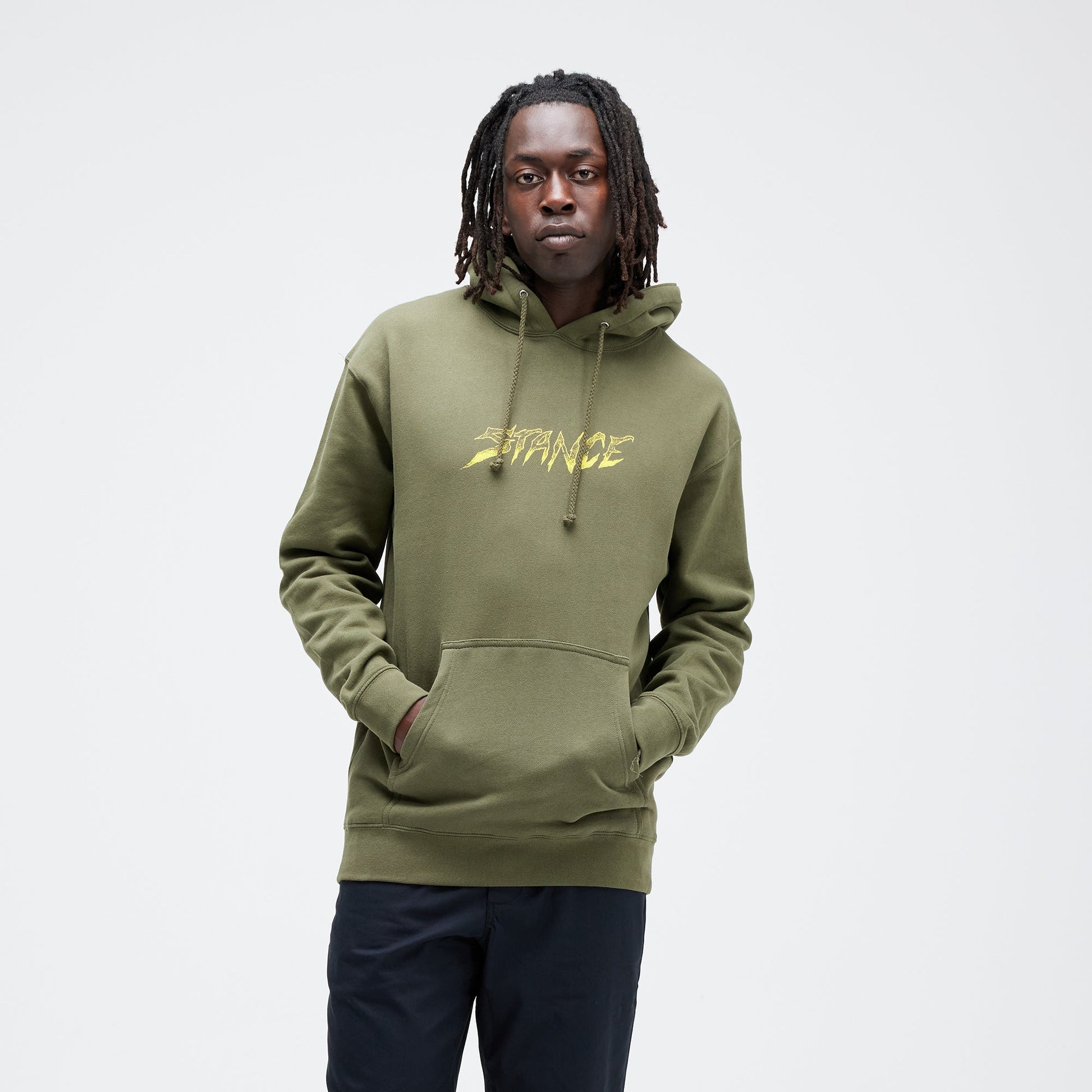 Stance Palm Slayer Hoodie Army |model