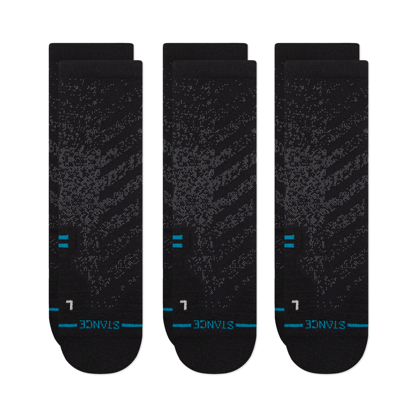 Stance Athletic Crew Socken 3er Pack Schwarz