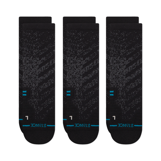 Stance Athletic Crew Socken 3er Pack Schwarz