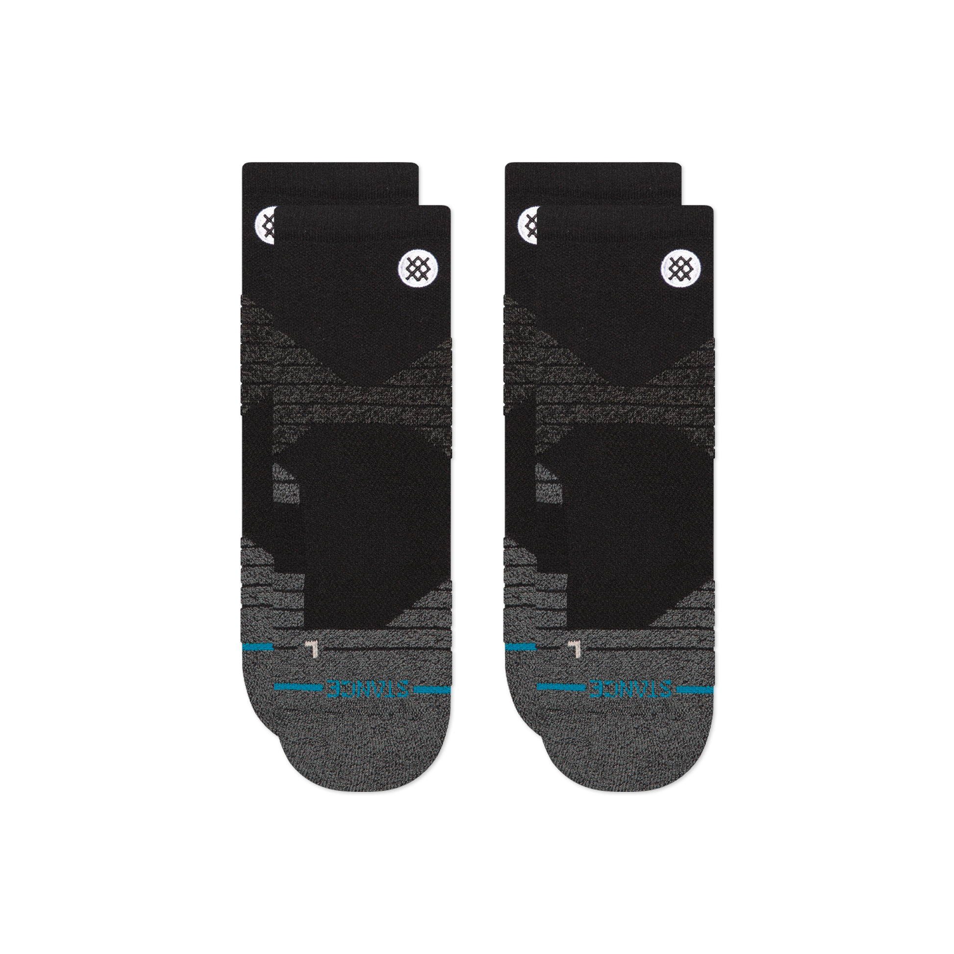 Stance Icon Sport Quarter Socken 2er Pack Schwarz