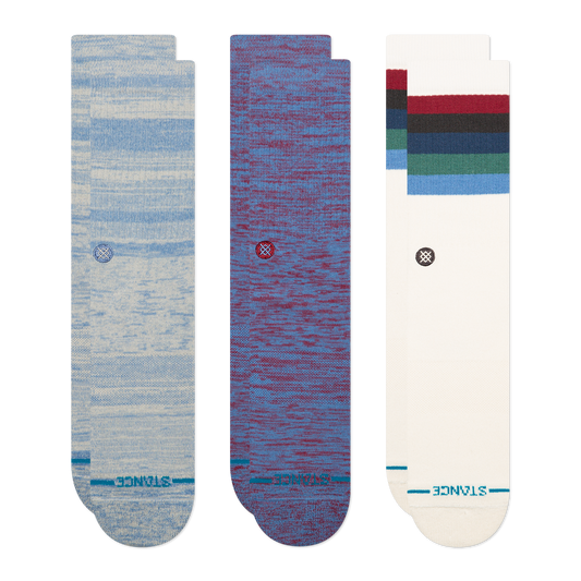 MARLED AND MALIBOO CREW SOCKEN 3ER PACK